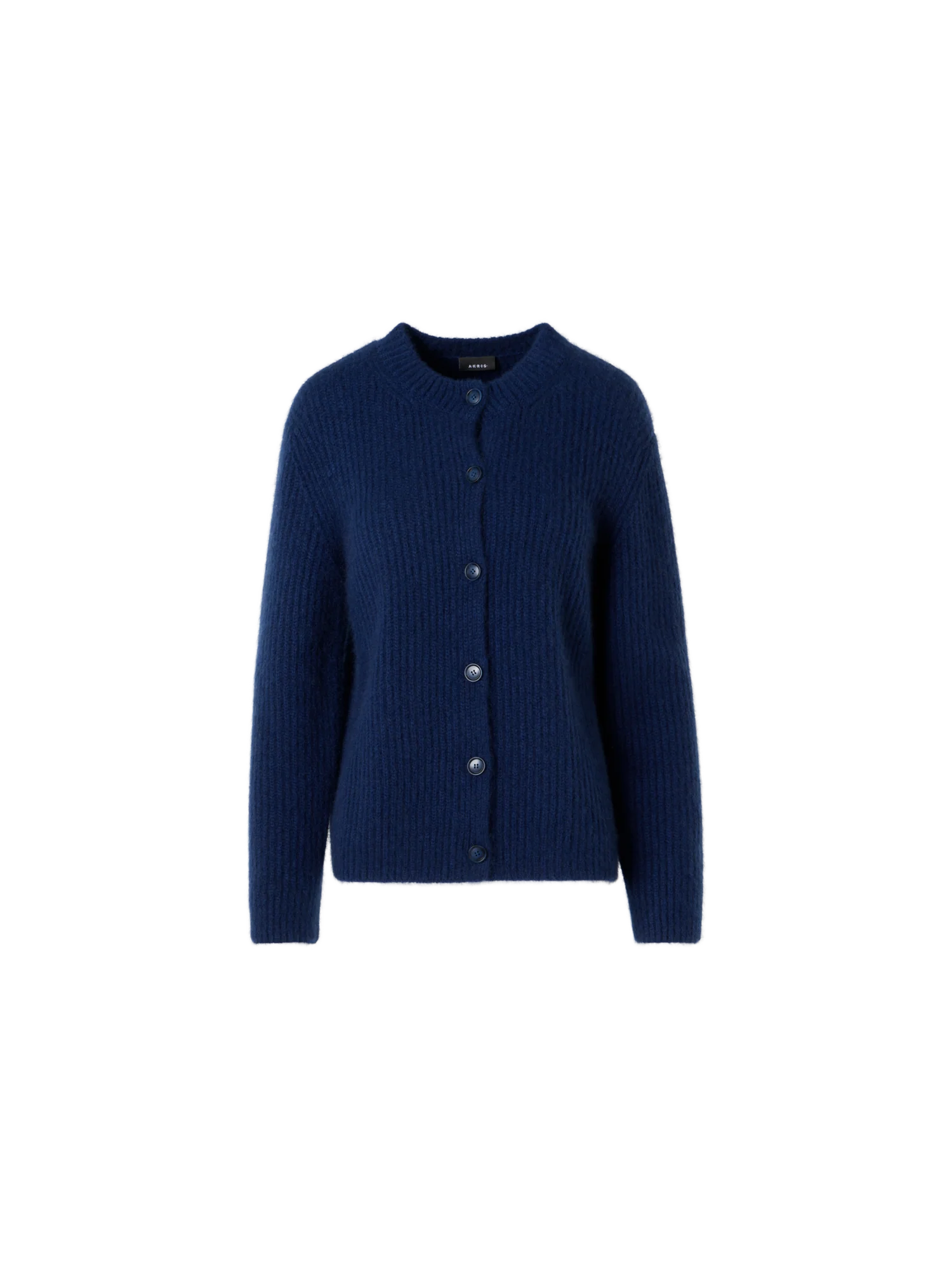 Long-Sleeve Cashmere-Silk Knit Cardigan