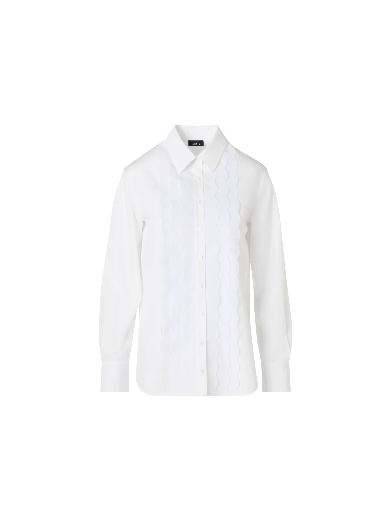 Long-Sleeve Cotton Poplin Blouse