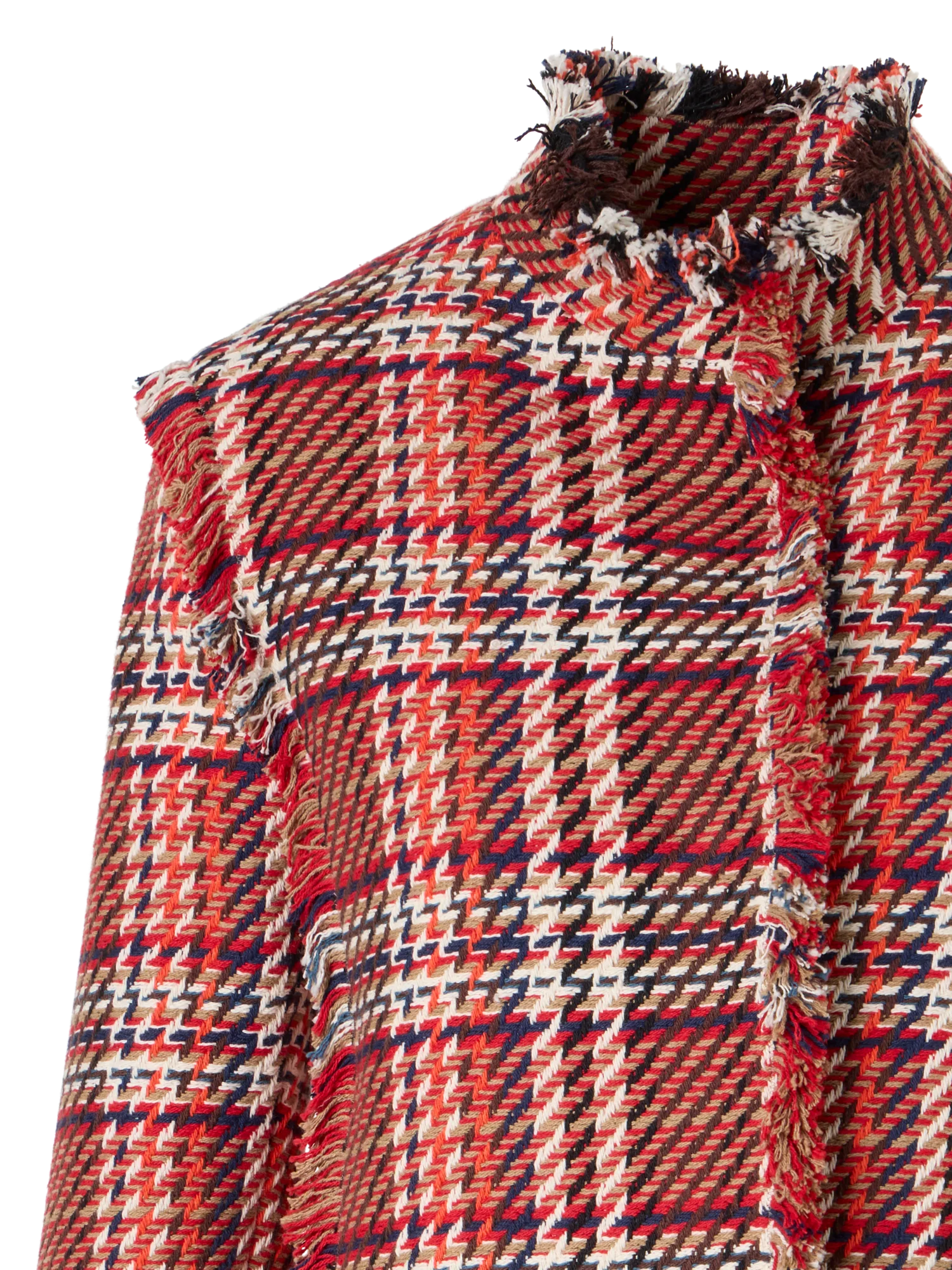 Long-Sleeve Cotton-Tweed Jacket - Image 2
