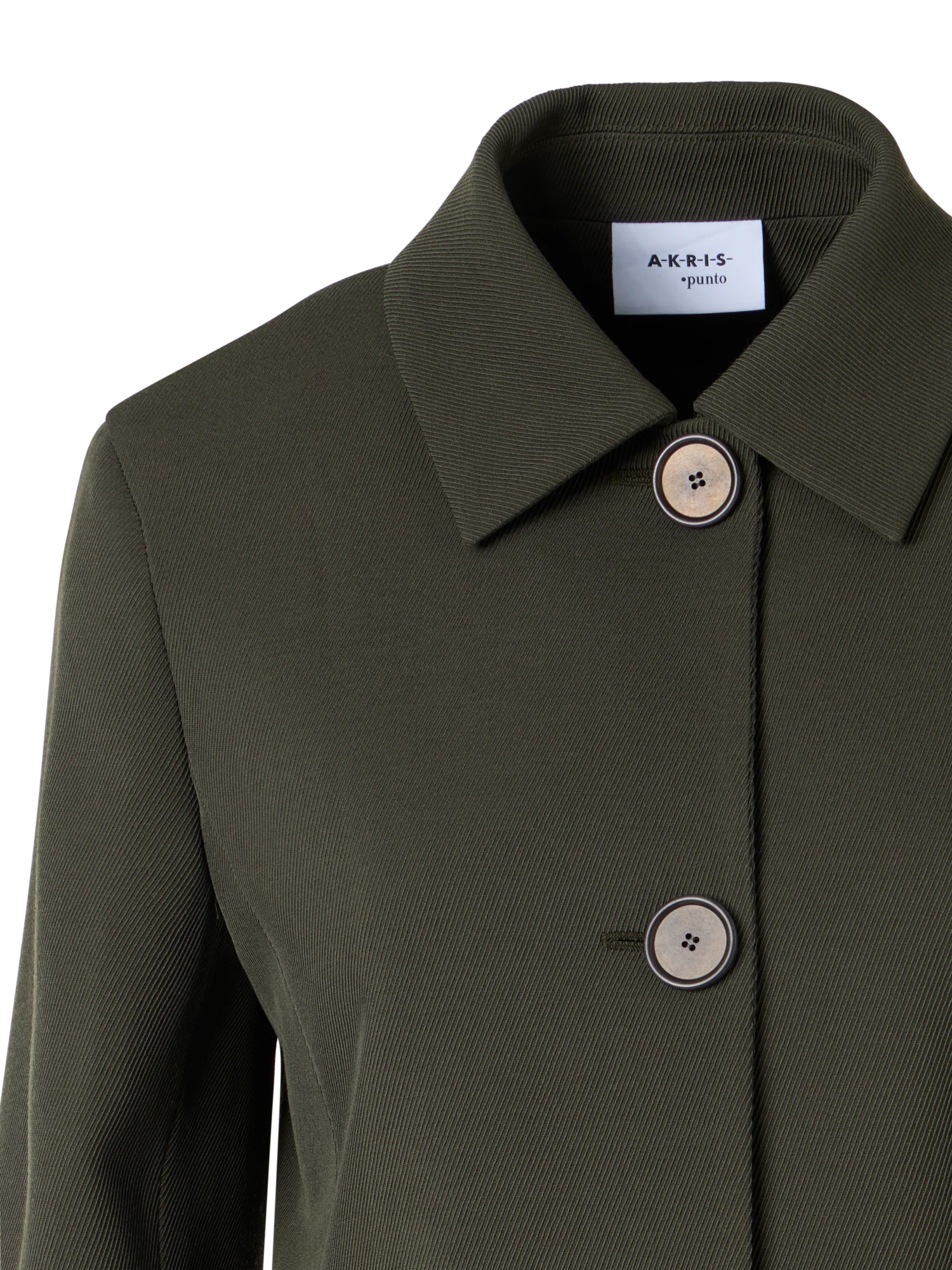 Long-Sleeve Glen-Check Heavy Wool Twill Jacket - Image 3