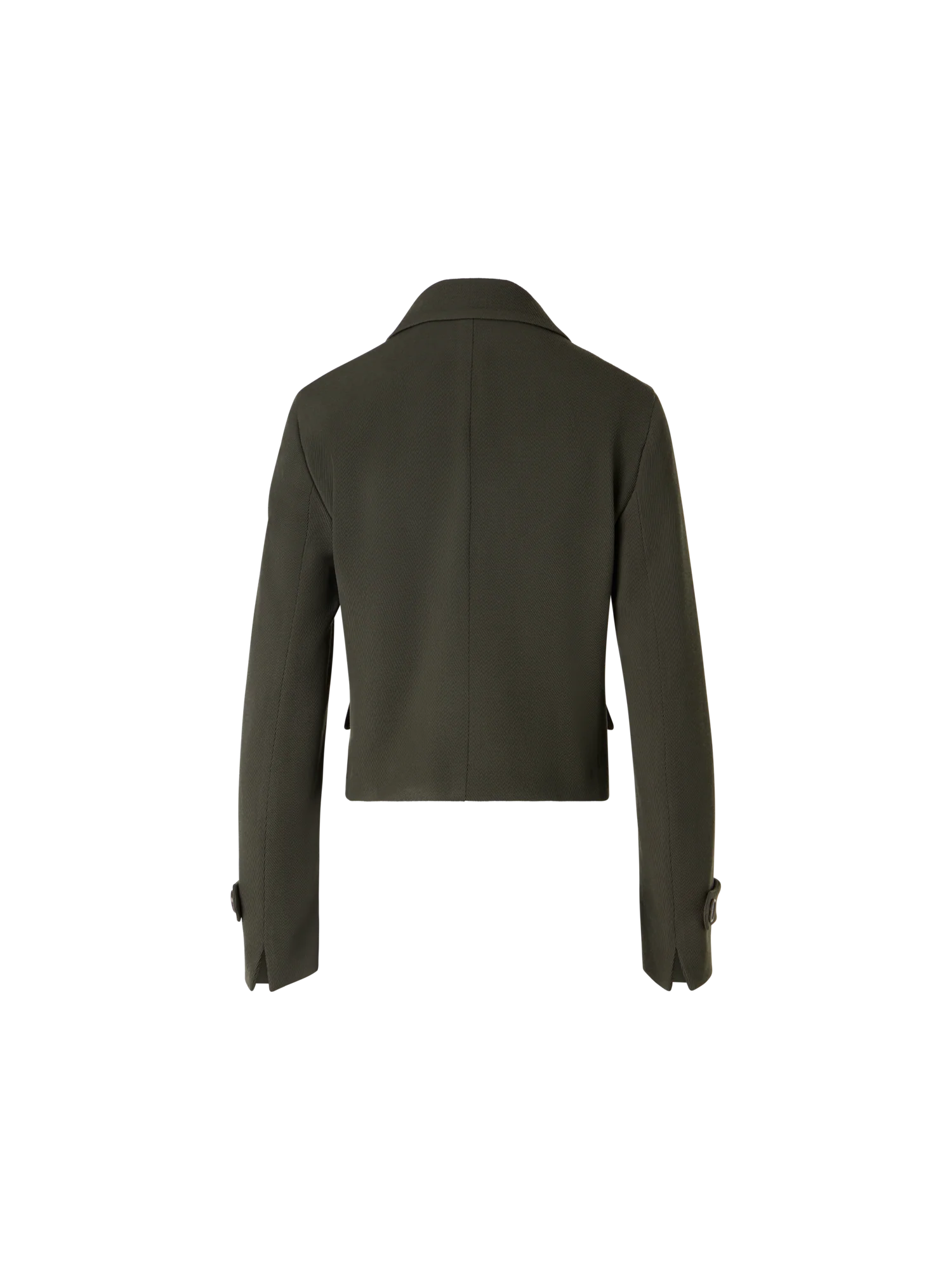 Long-Sleeve Glen-Check Heavy Wool Twill Jacket - Image 5