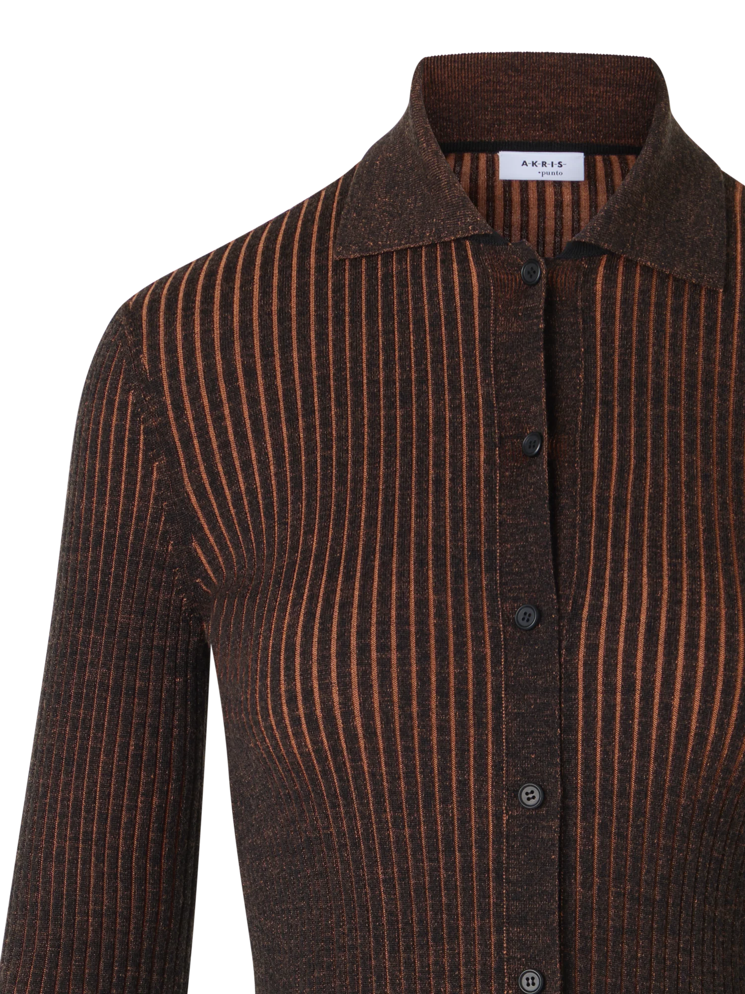 Long-Sleeve Merino Wool Knit Sweater - Image 3