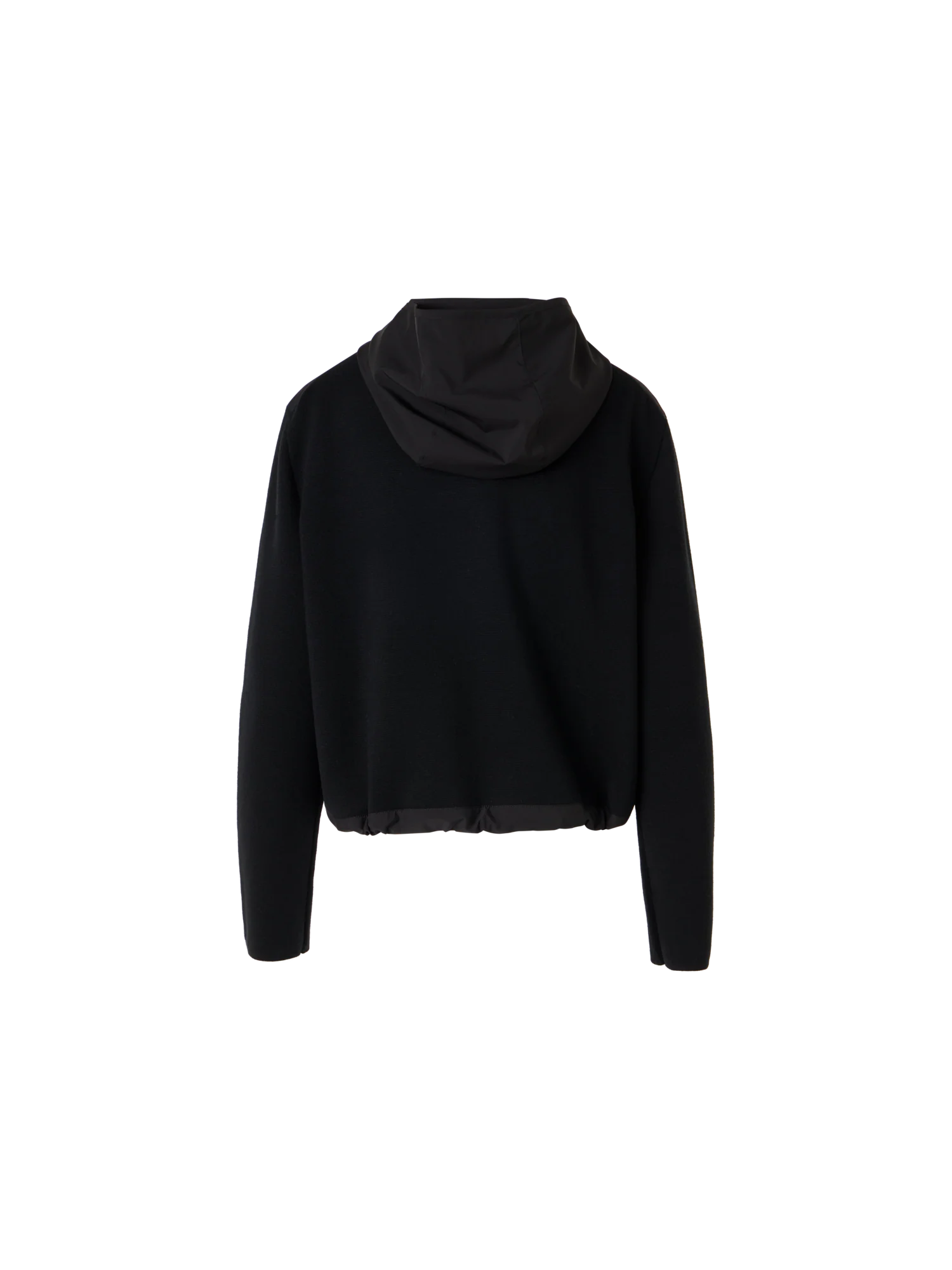 Long-Sleeve Mixed-Media Knit Cardigan - Image 5