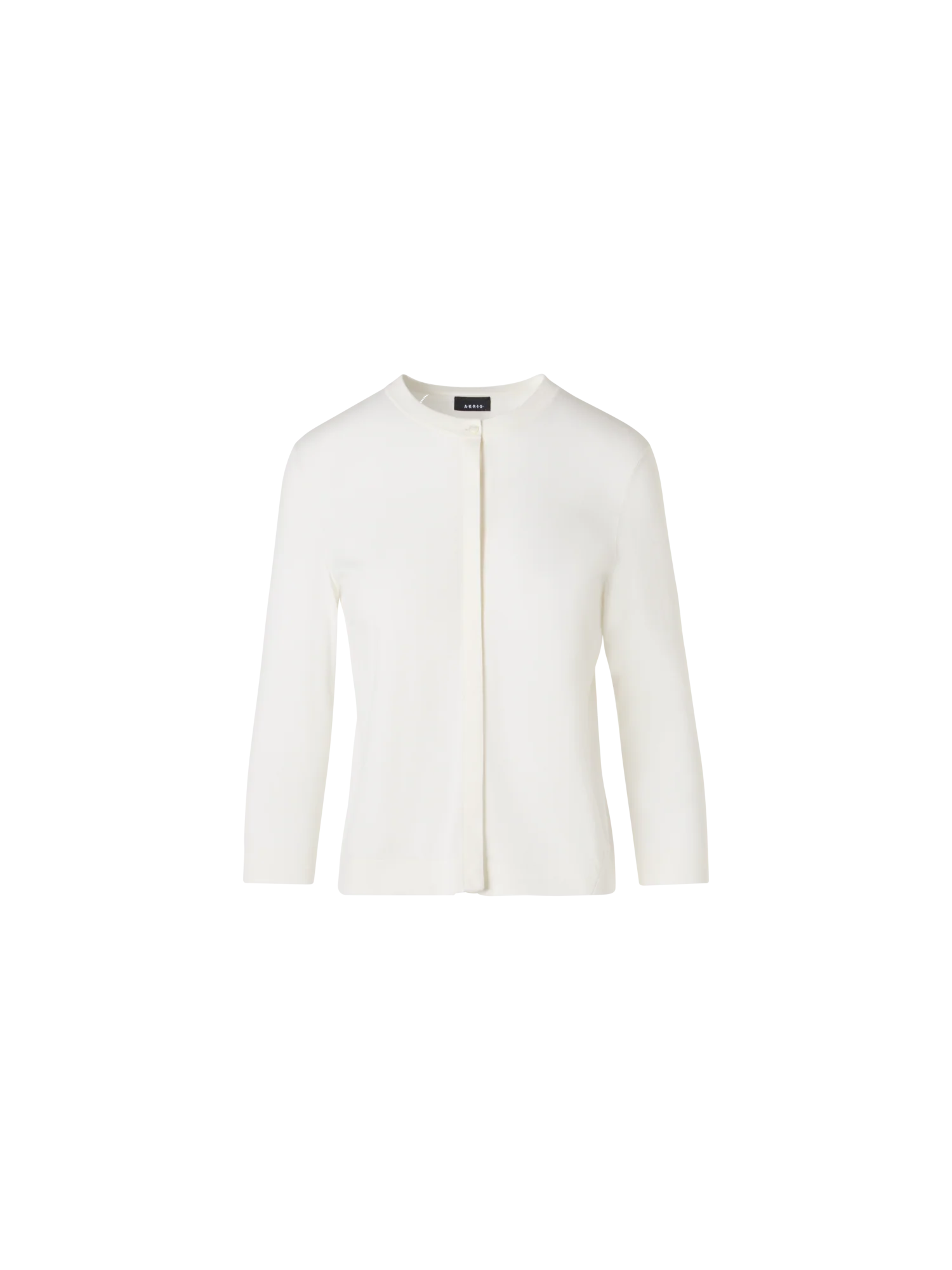 Long-Sleeve Sea Island Cotton Knit Cardigan