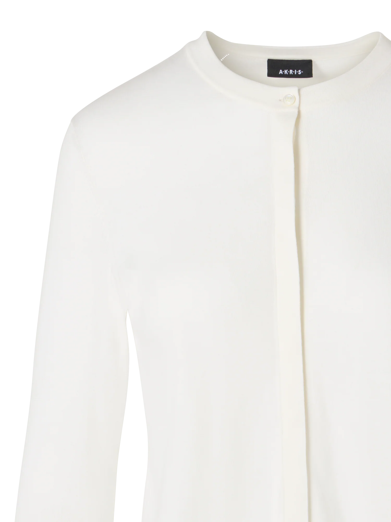 Long-Sleeve Sea Island Cotton Knit Cardigan - Image 2