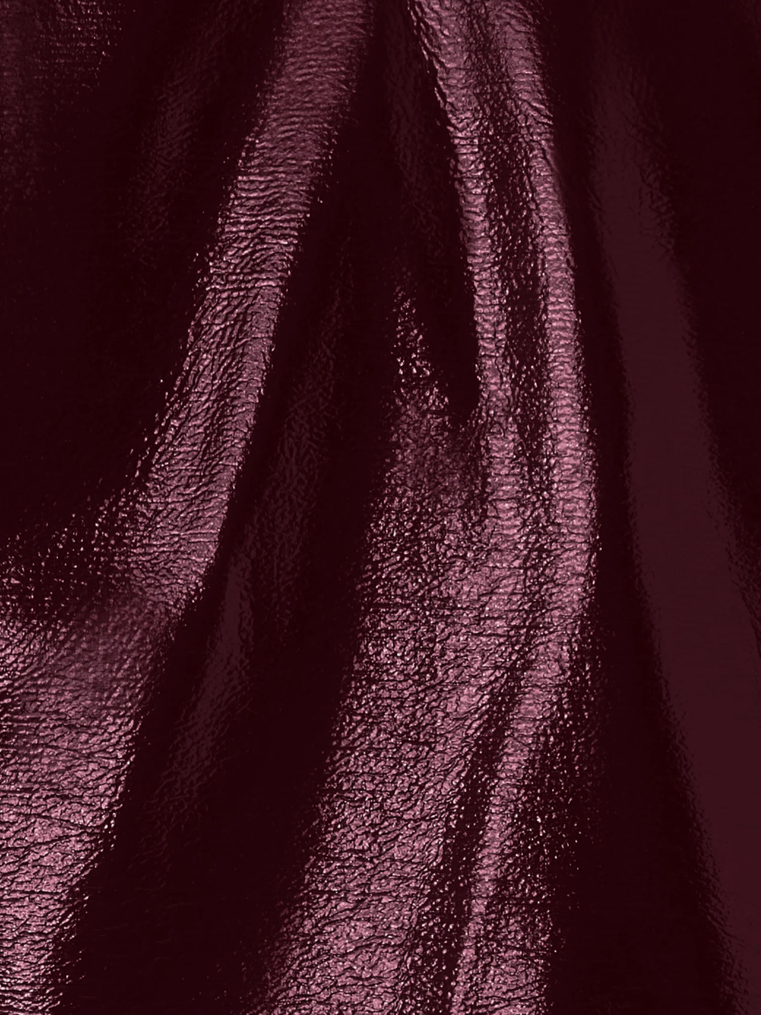 Long-Sleeve Shiny Crinkle Faux-Leather Jacket - Image 3