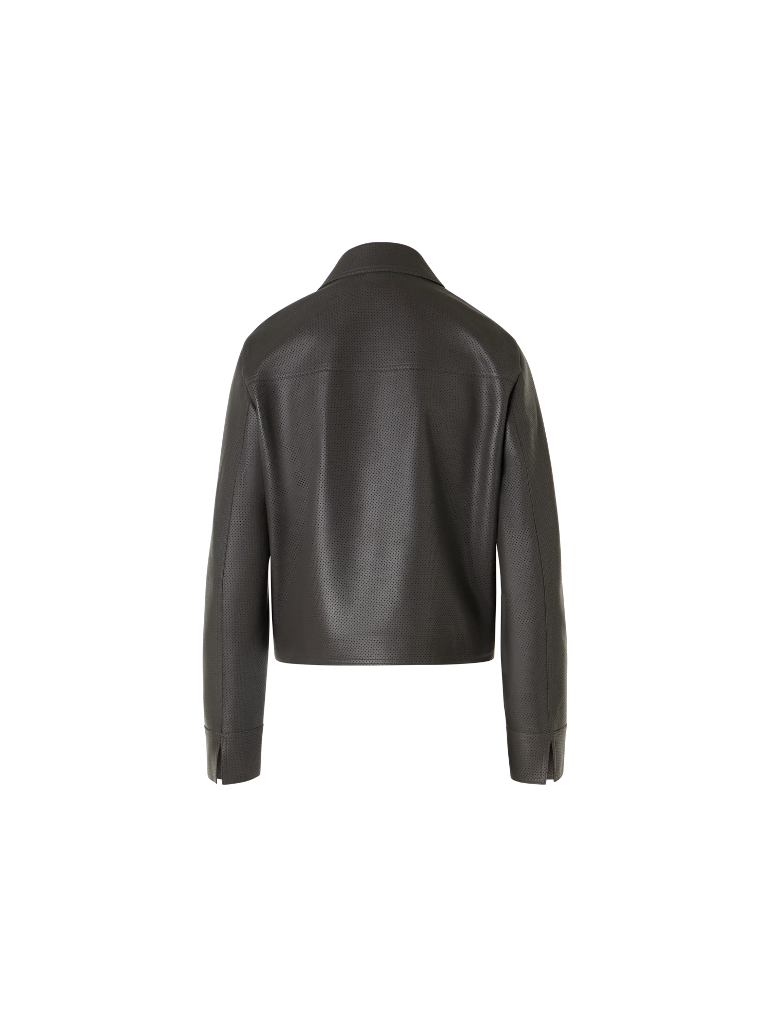Long-Sleeve Signature Pin Dot Lamb Nappa Leather Motorbike Jacket - Image 5