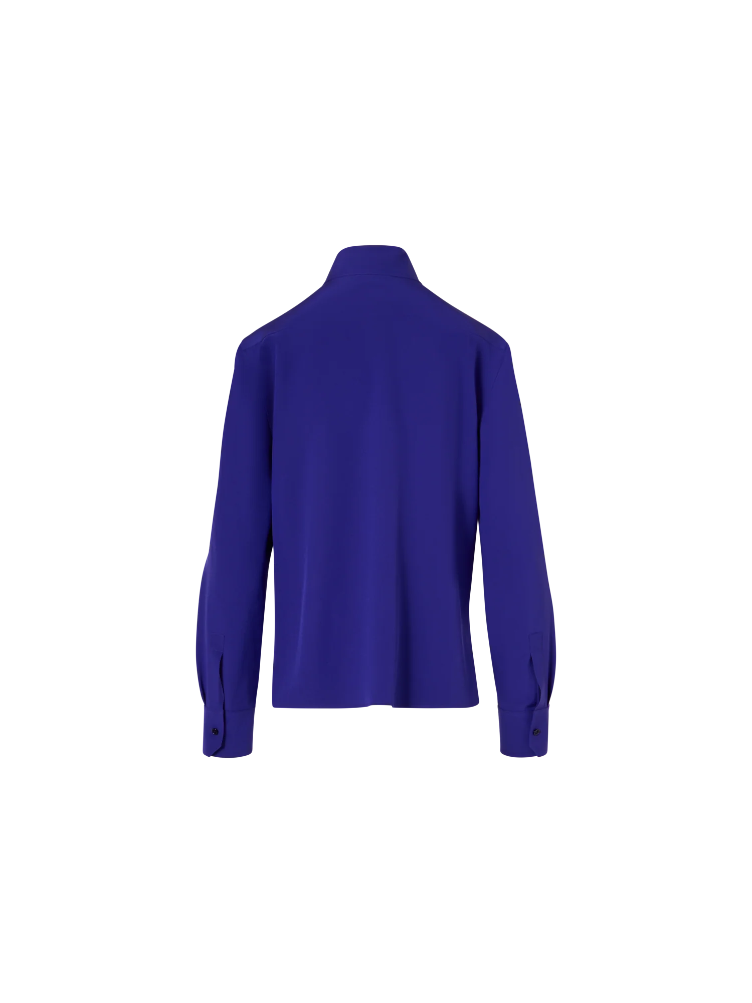 Long-Sleeve Silk Crêpe Blouse - Image 3