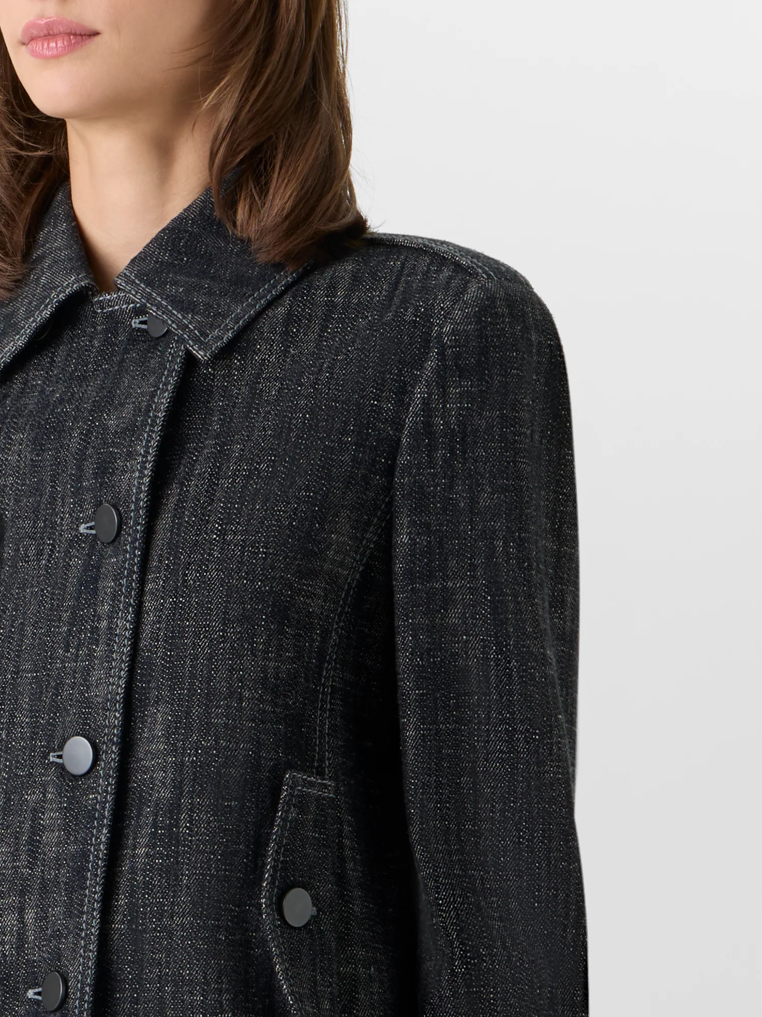 Long-Sleeve Washed Heavyweight Cotton-Denim Jacket - Image 4