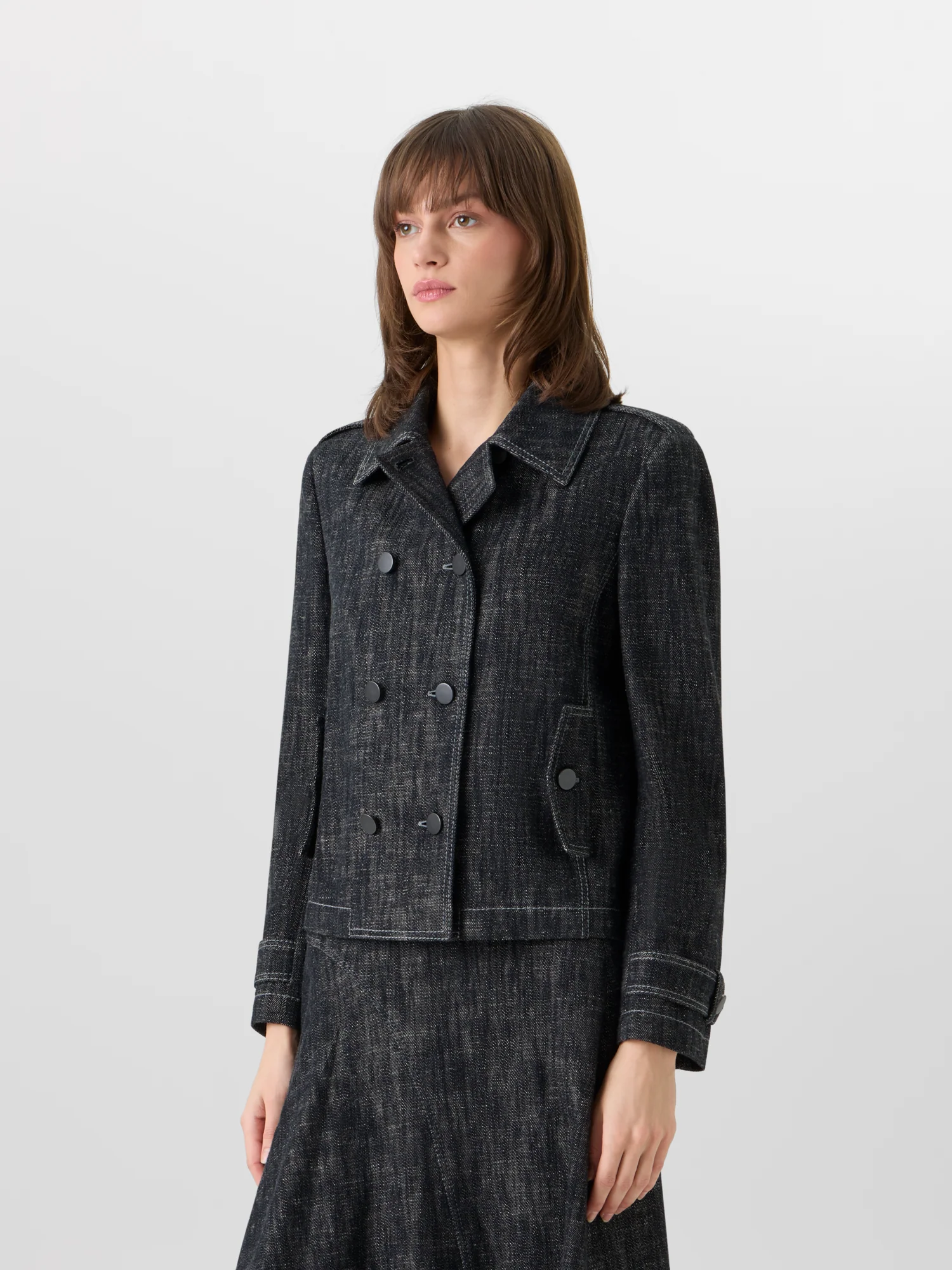 Long-Sleeve Washed Heavyweight Cotton-Denim Jacket - Image 5