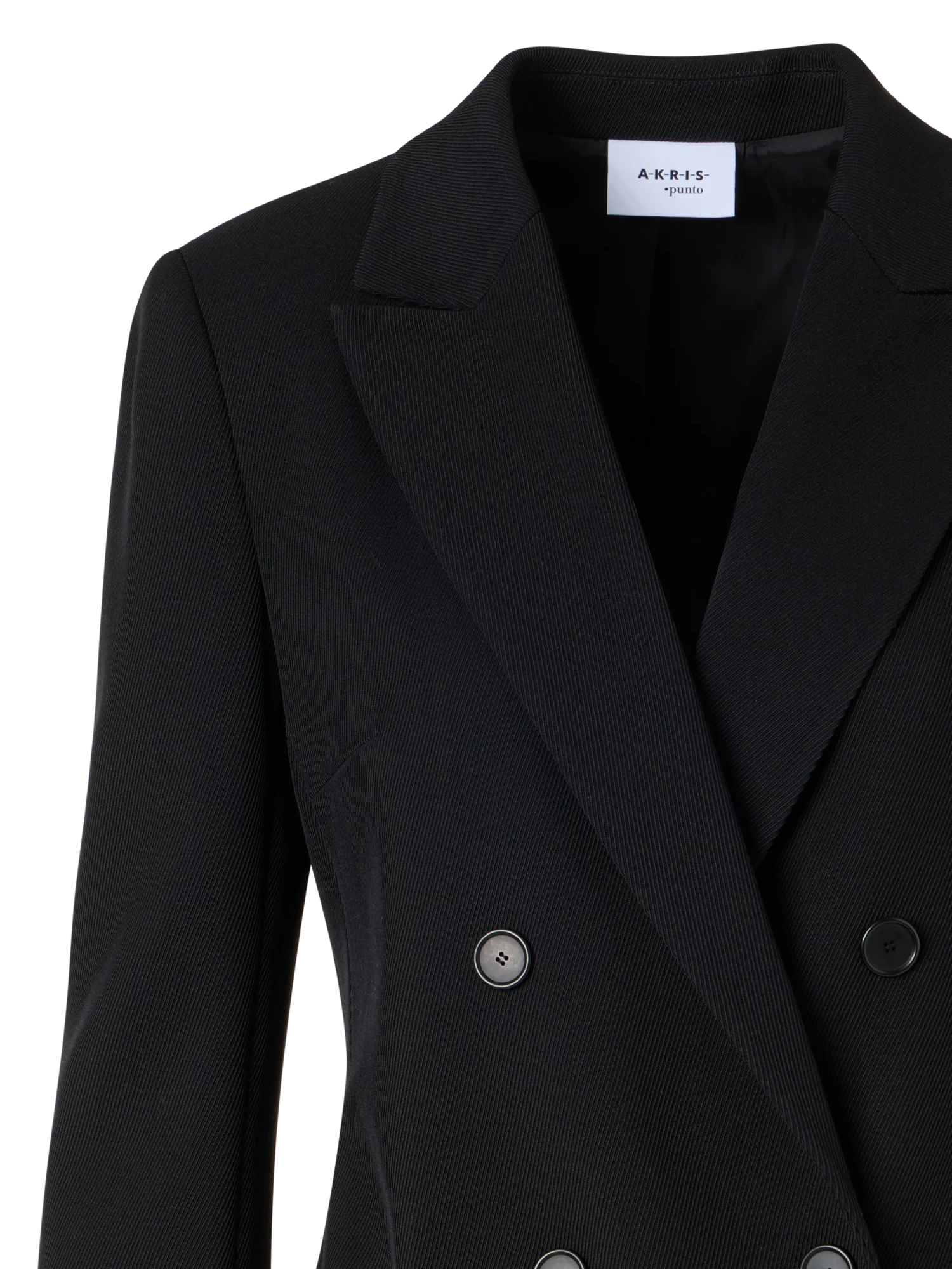 Long-Sleeve Wool Tricotine Jacket - Image 3