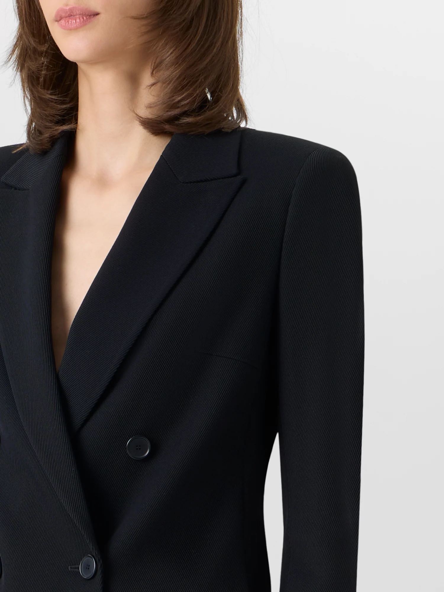 Long-Sleeve Wool Tricotine Jacket - Image 5