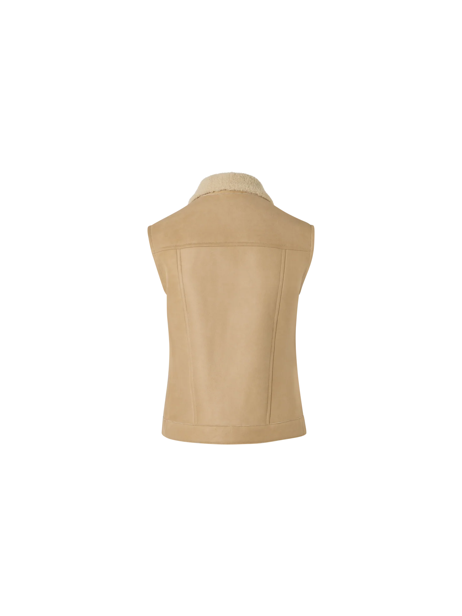 Mika Shearling Gilet with Fur Collar - Image 6