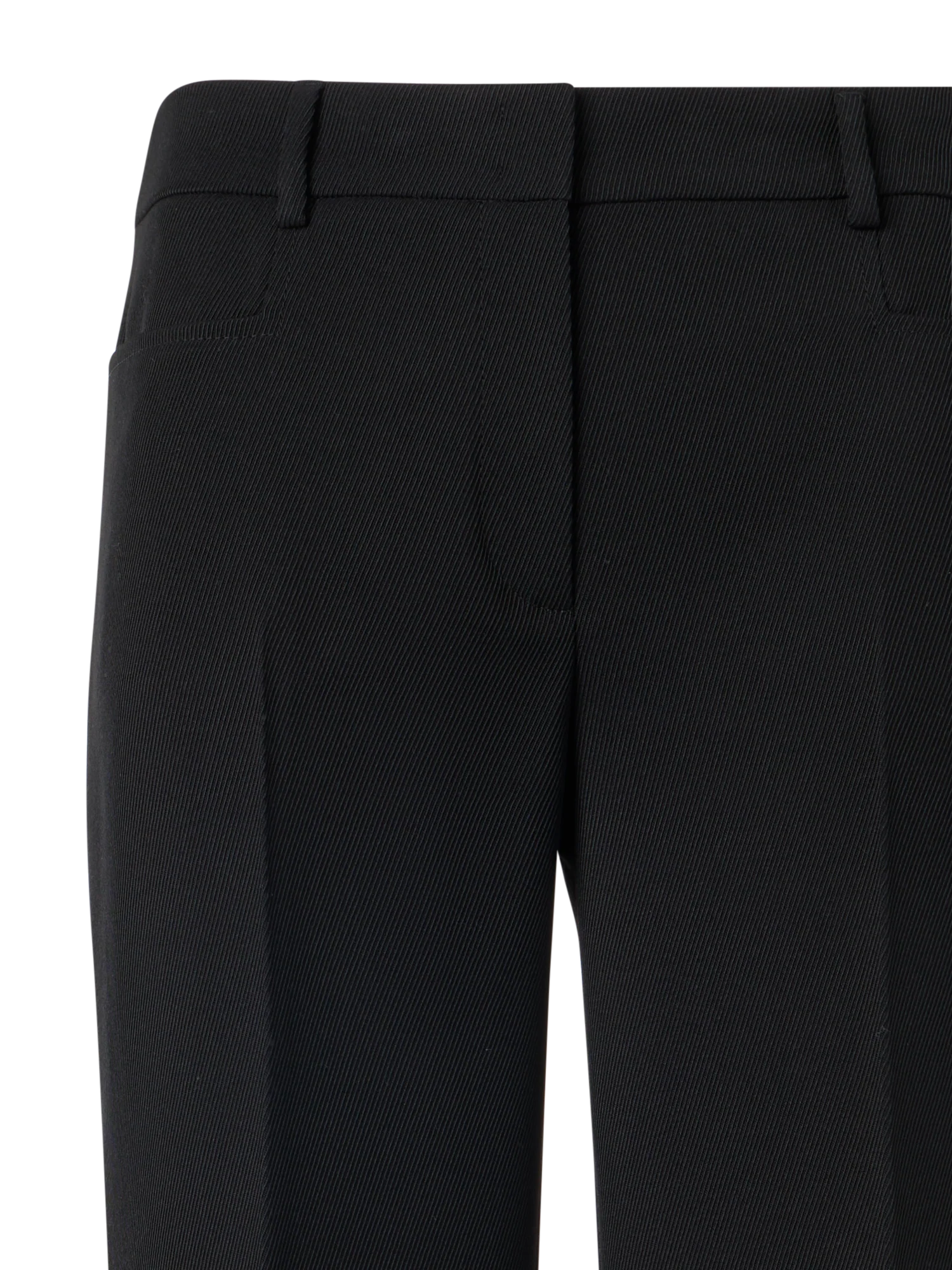Mikka Straight-Leg Pants in Wool Tricotine - Image 3