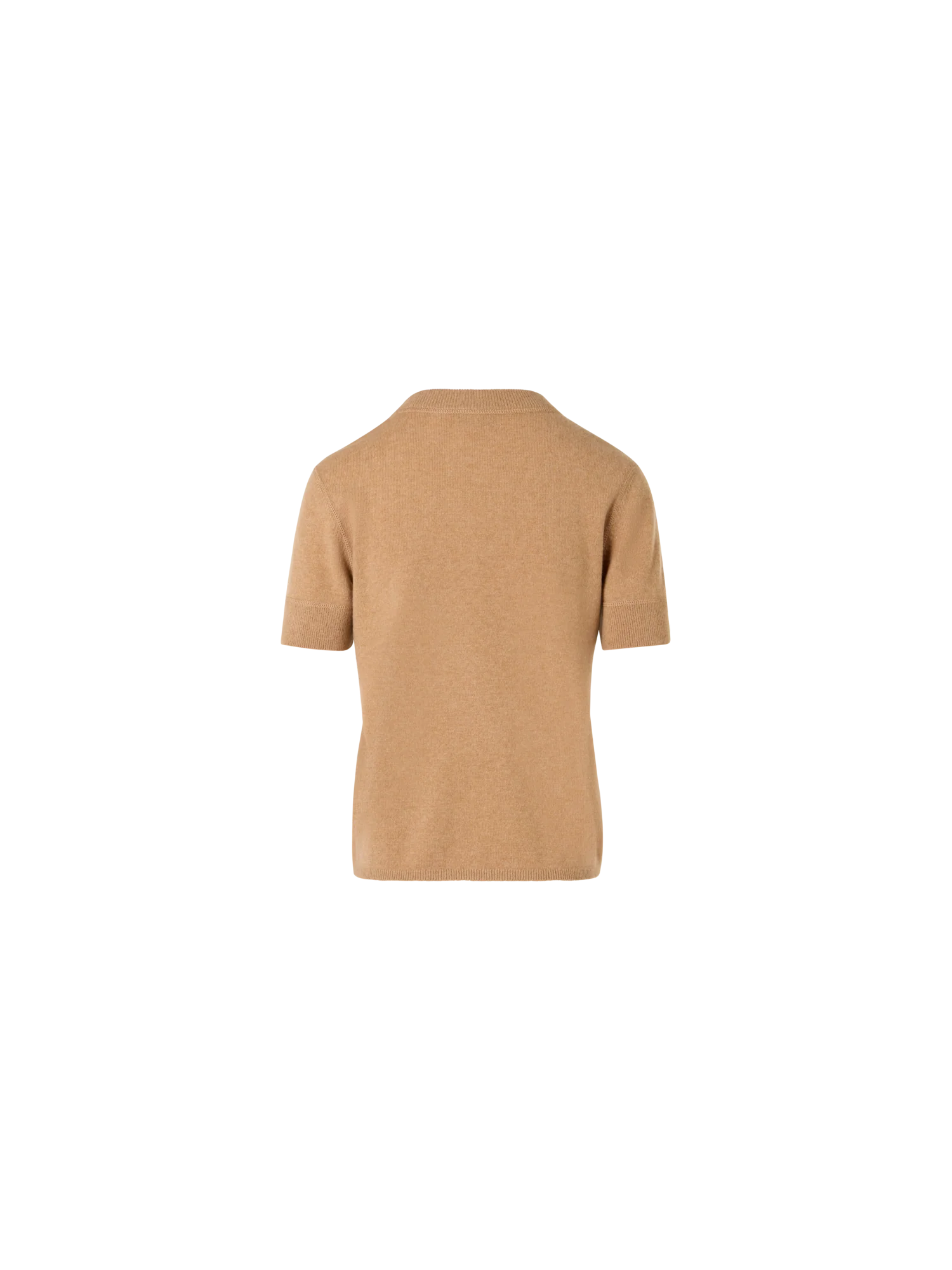 Short-Sleeve Cashmere Knit Sweater - Image 5