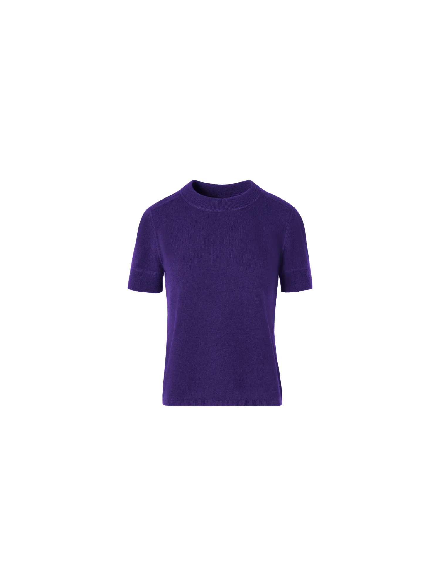 Short-Sleeve Cashmere Knit Sweater