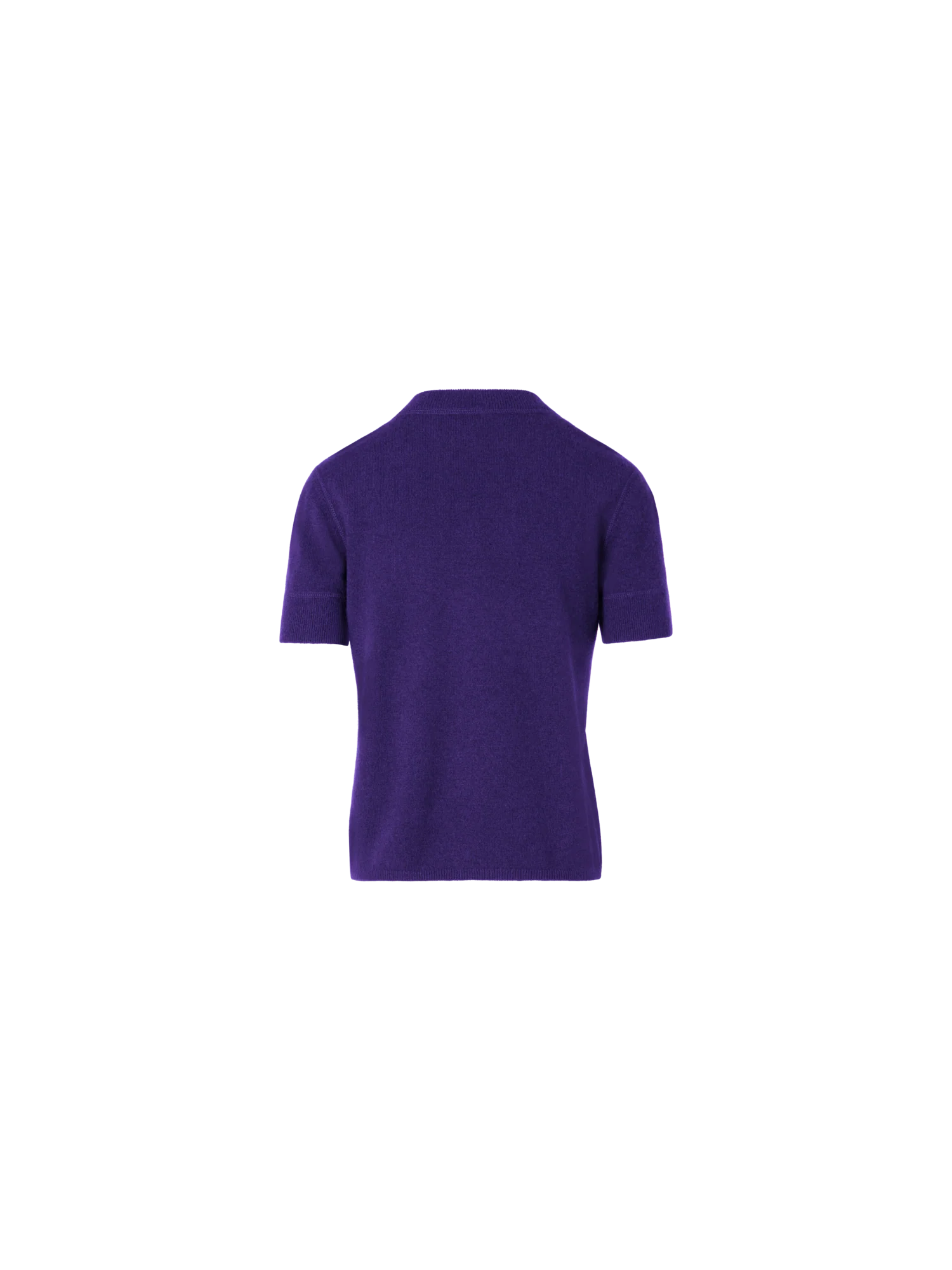 Short-Sleeve Cashmere Knit Sweater - Image 3