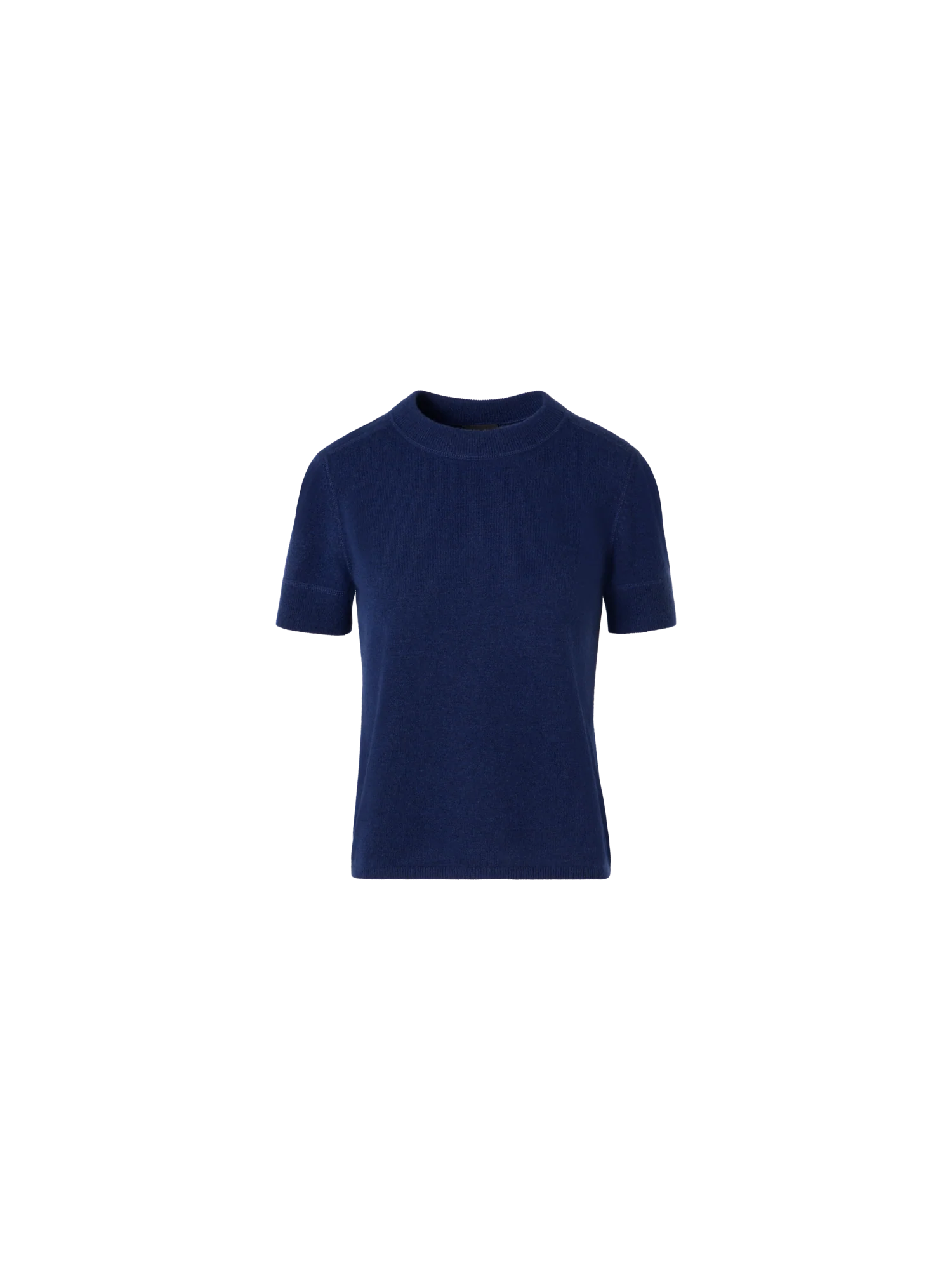 Short-Sleeve Cashmere Knit Sweater
