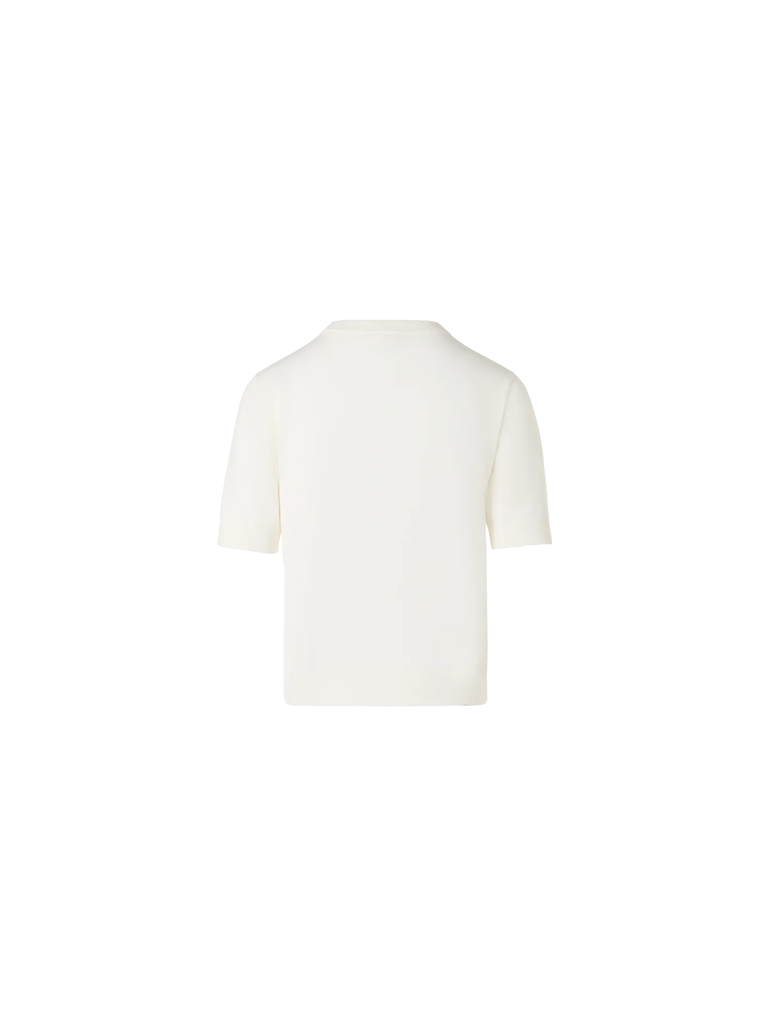 Short-Sleeve Corner Shift Knit Sweater - Image 3