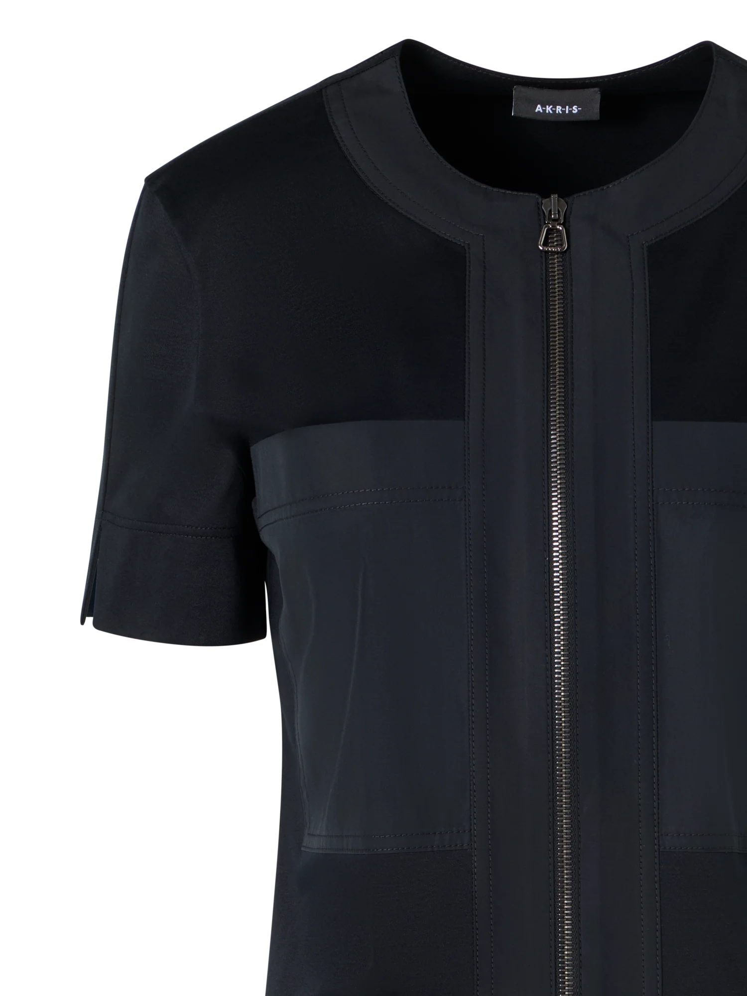 Short-Sleeve Cotton Jersey Blouse - Image 3