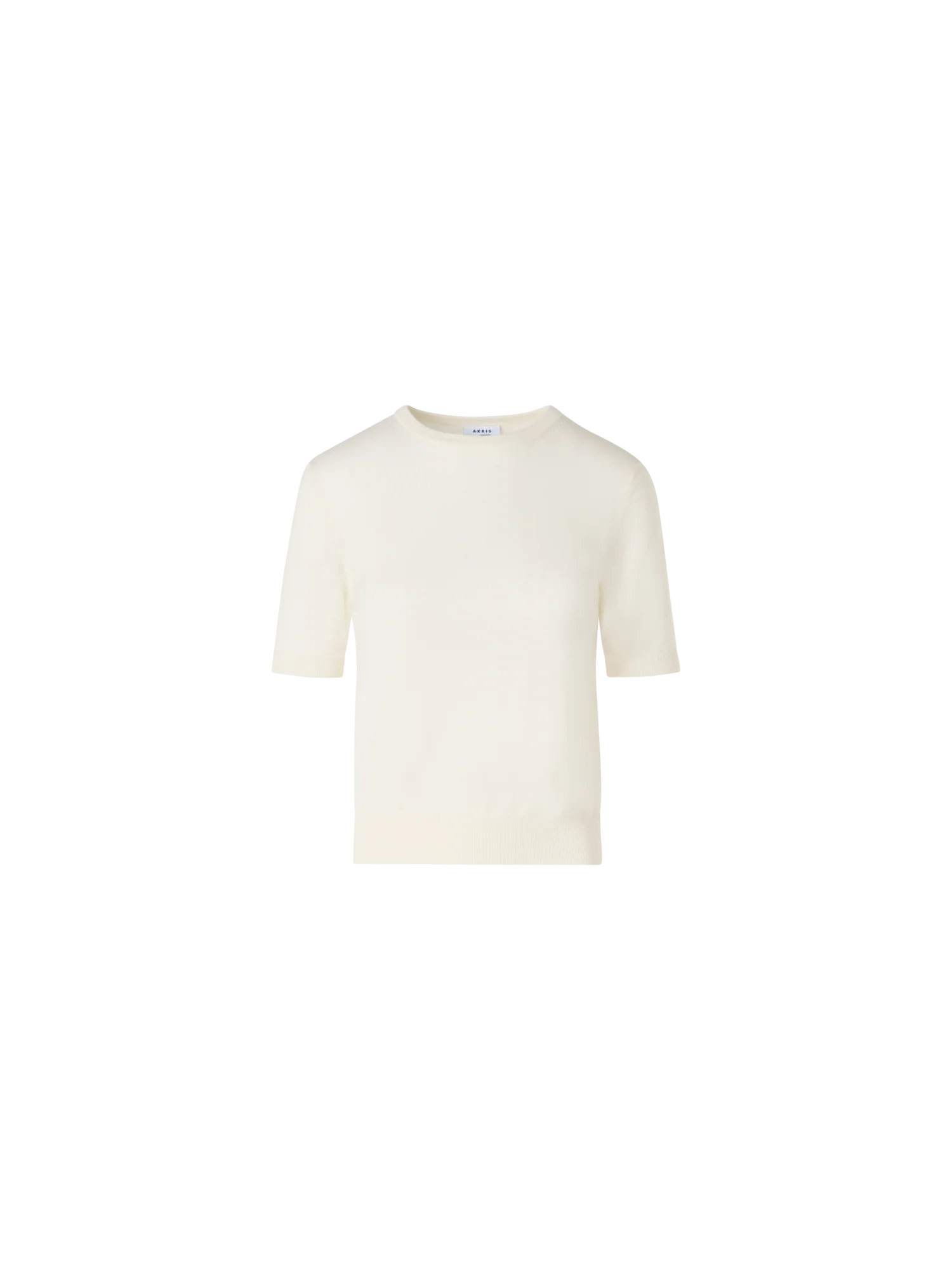 Short-Sleeve Merino Wool Knit Sweater