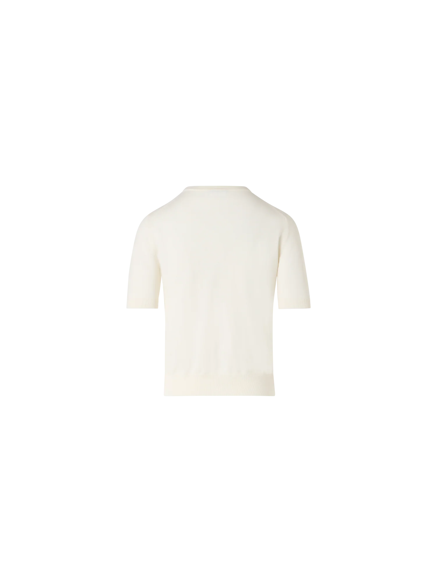 Short-Sleeve Merino Wool Knit Sweater - Image 5
