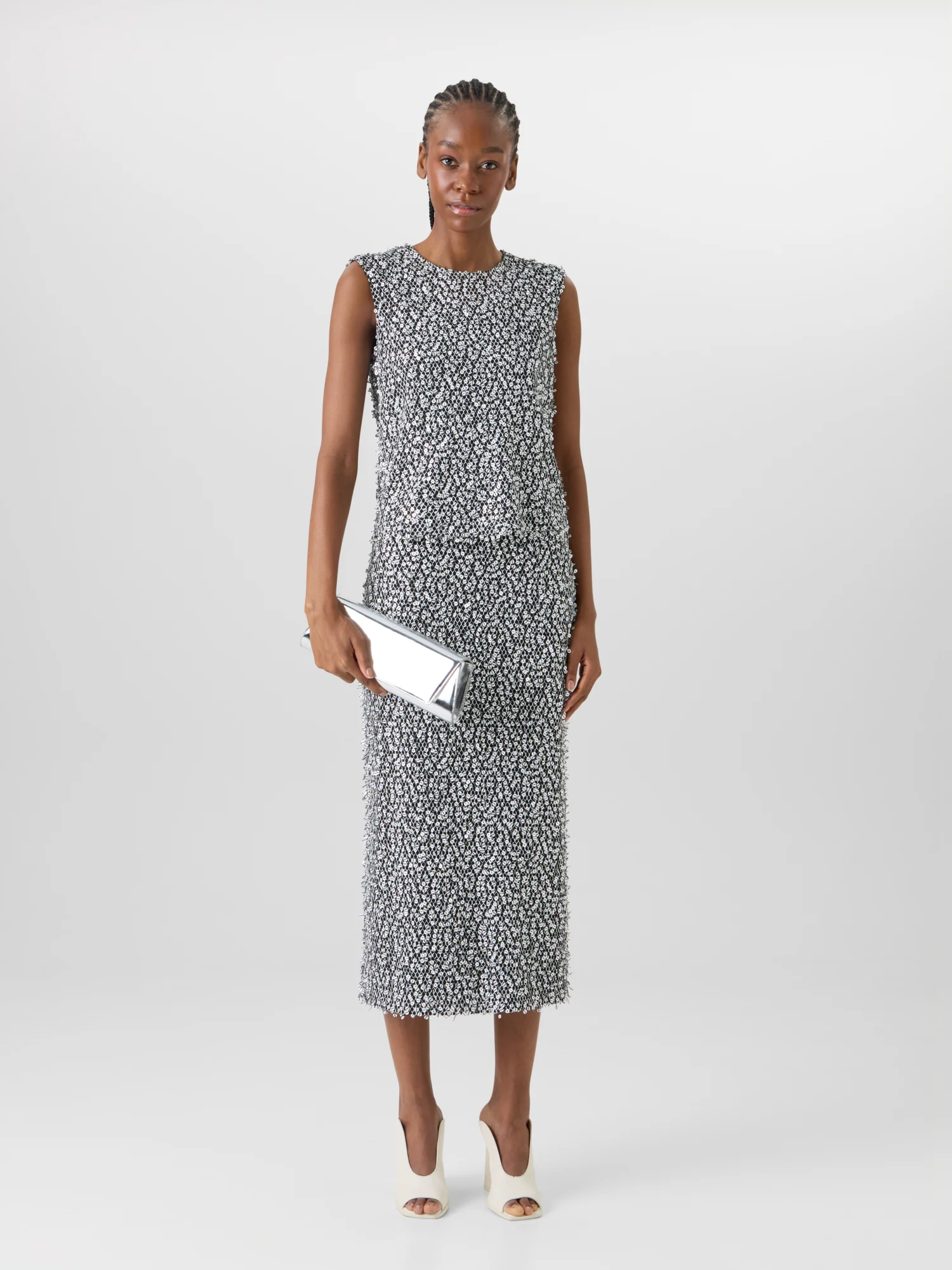 Sleeveless Echo-Sequin Blouse - Image 2
