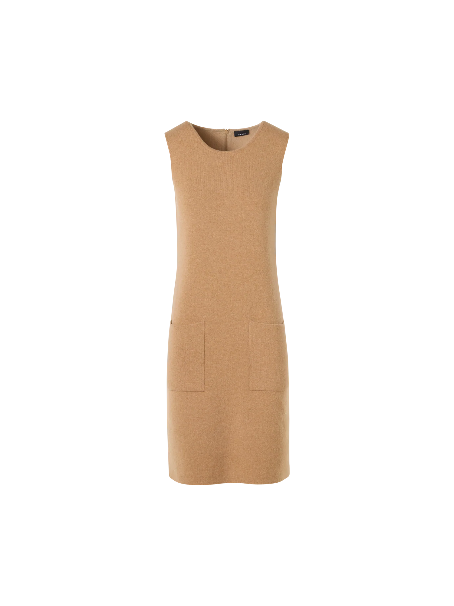 Sleeveless Cashmere Double-Face Knit Dress