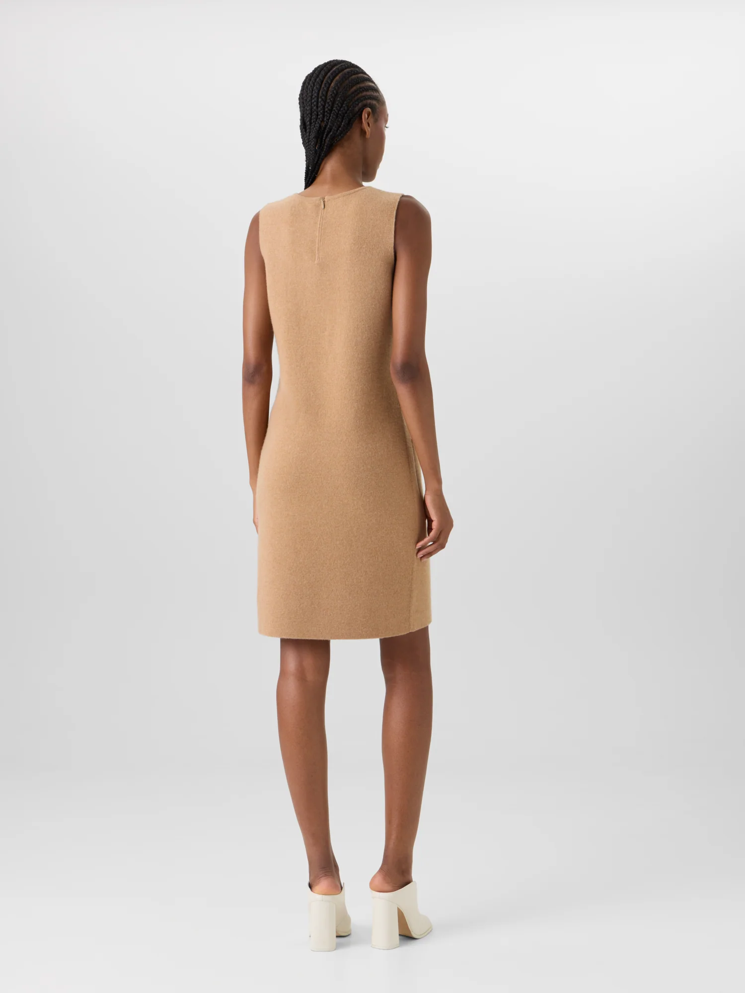Sleeveless Cashmere Double-Face Knit Dress - Image 6