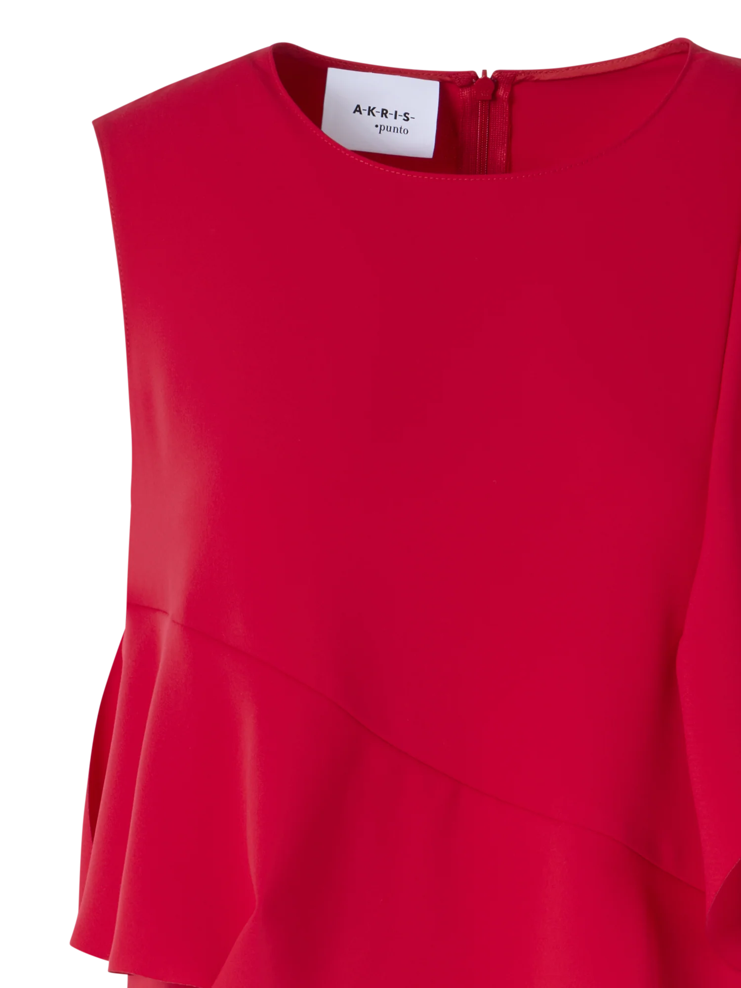 Sleeveless Lasercut-Crêpe Tunic Dress - Image 3