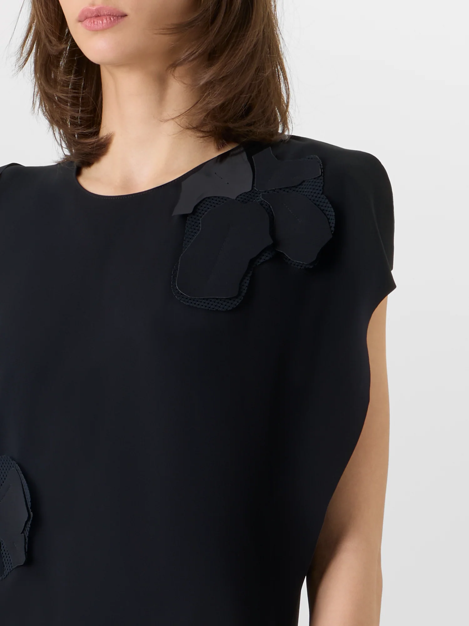 Sleeveless Papercut Flower Midi Dress - Image 4