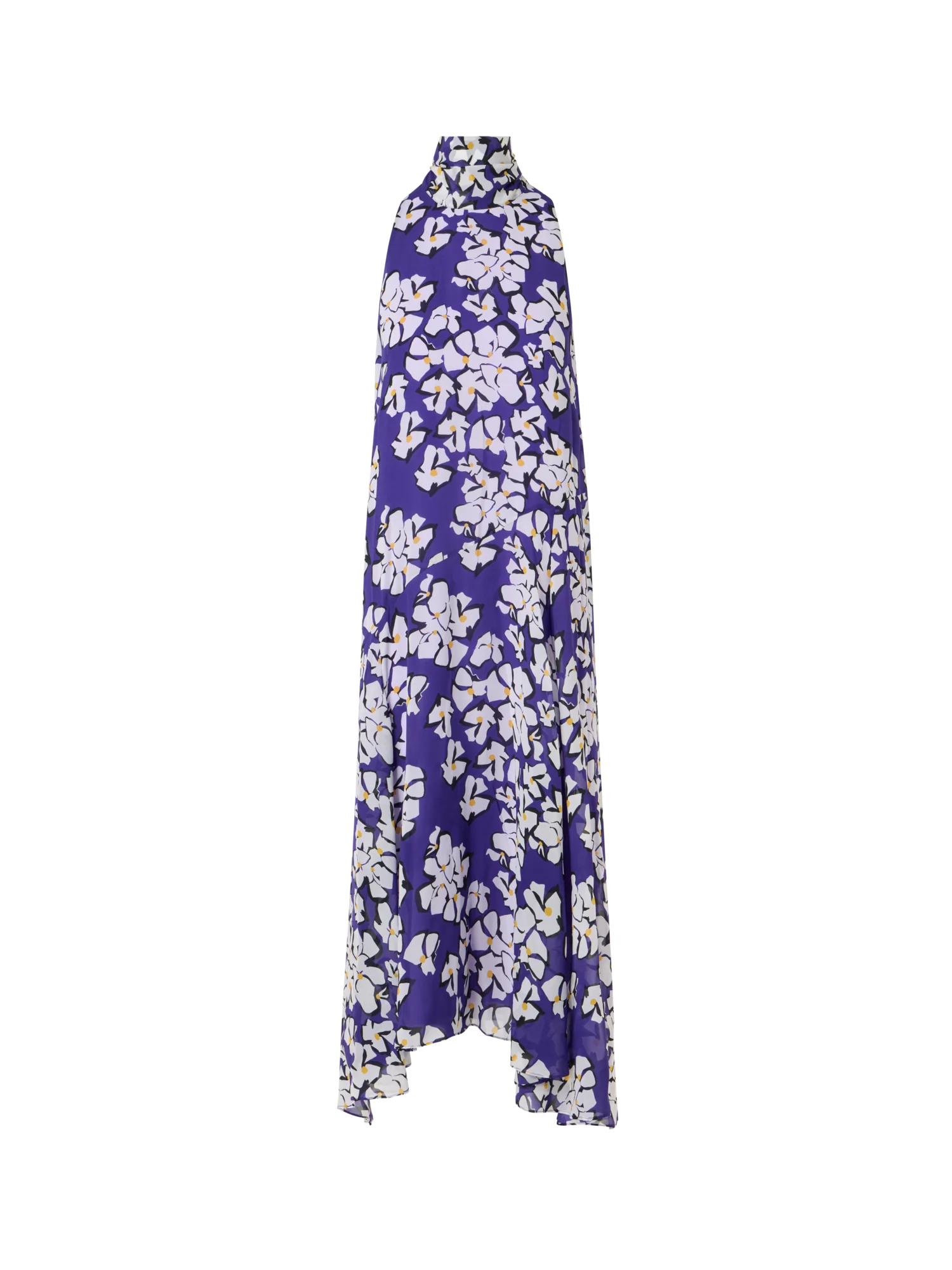 Sleeveless Papercut Flower Midi Dress