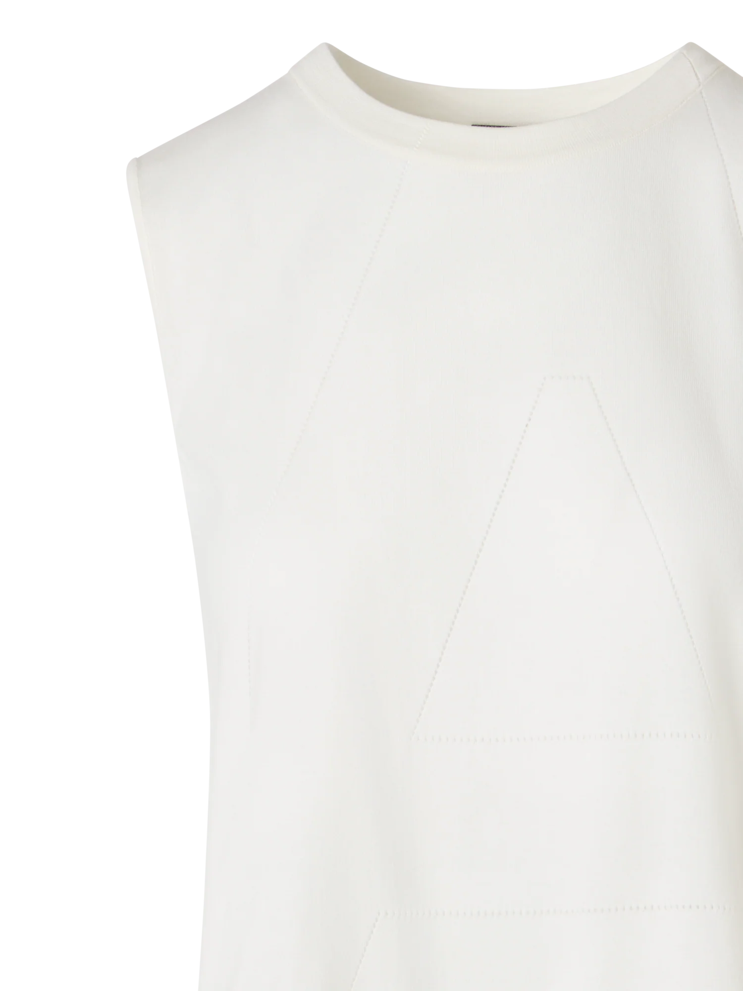 Sleeveless Sea Island Cotton Knit Top - Image 2