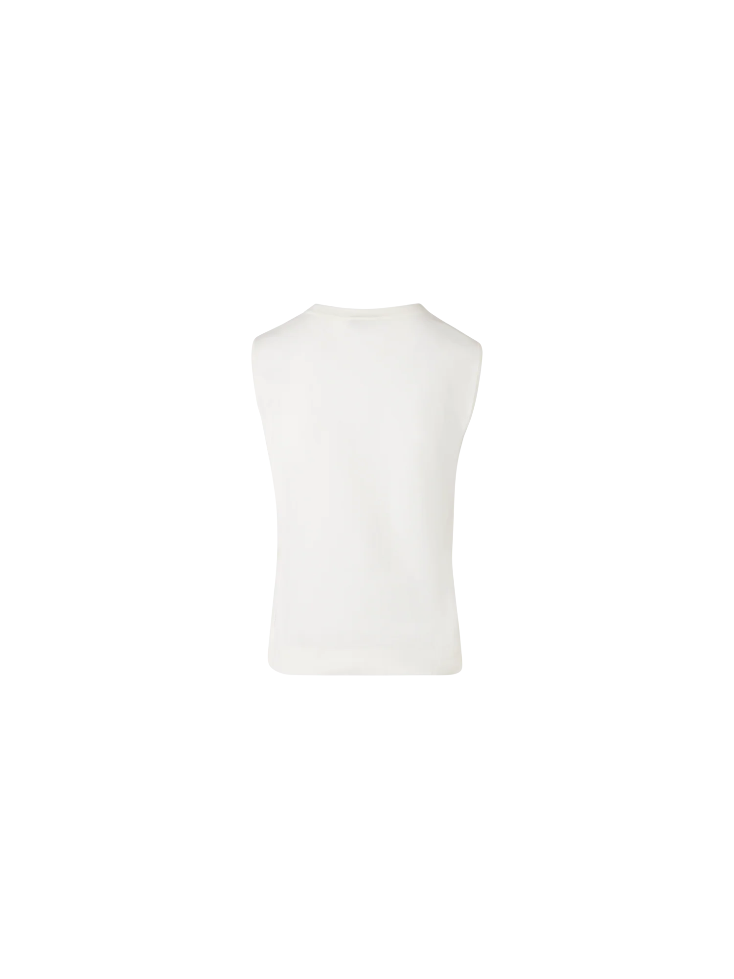 Sleeveless Sea Island Cotton Knit Top - Image 3