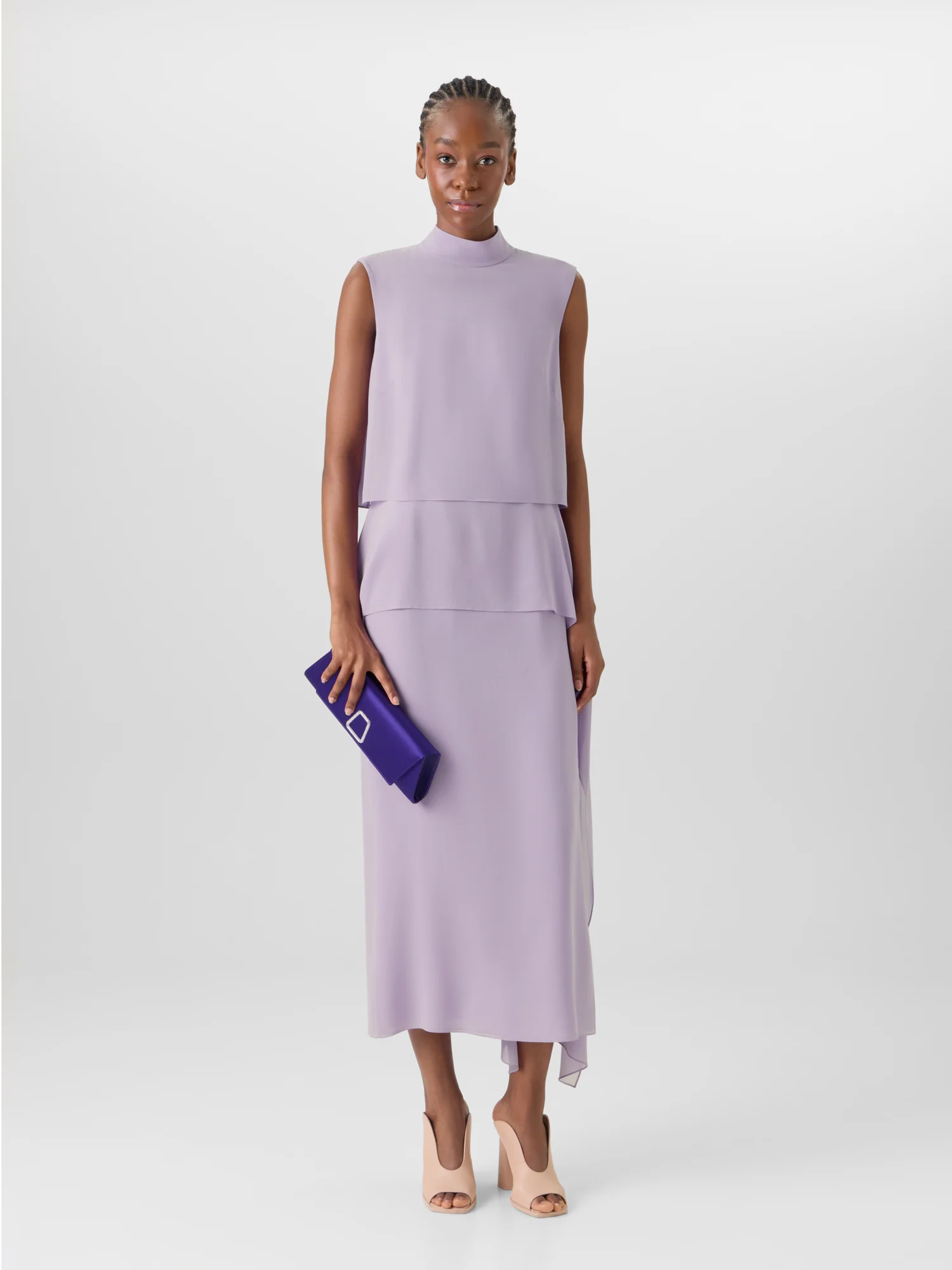 Sleeveless Silk Georgette Dress - Image 2