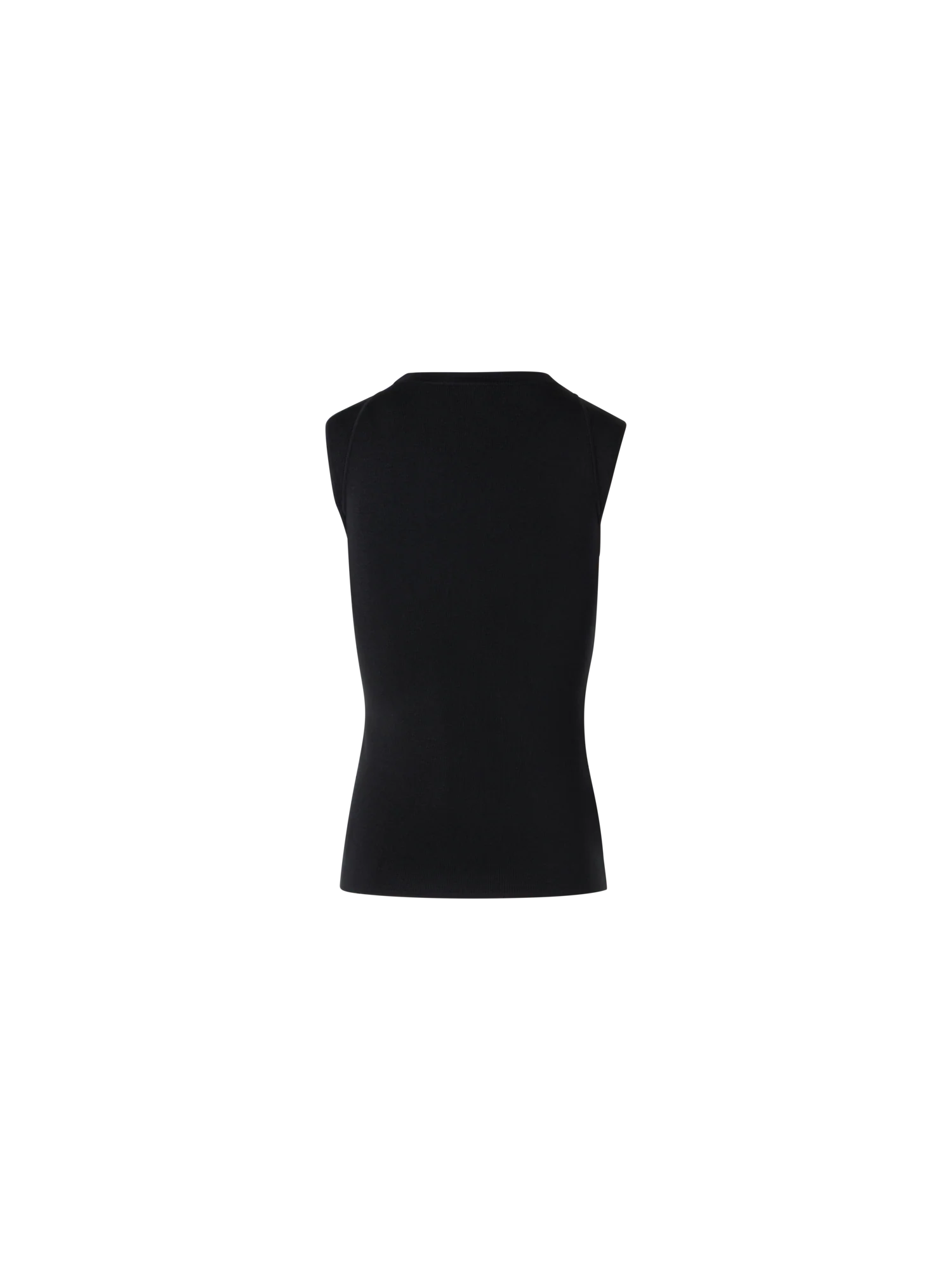 Sleeveless Stretch-Silk Knit Top - Image 5