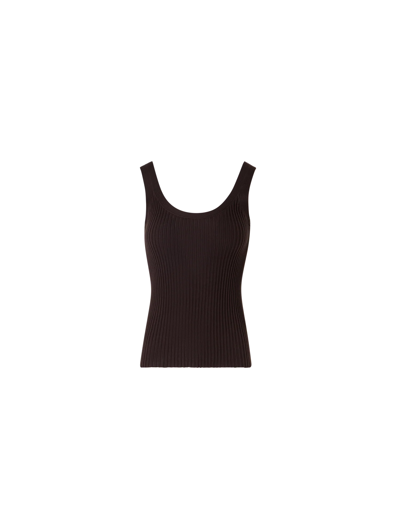 Sleeveless Twisted Cotton Knit Top