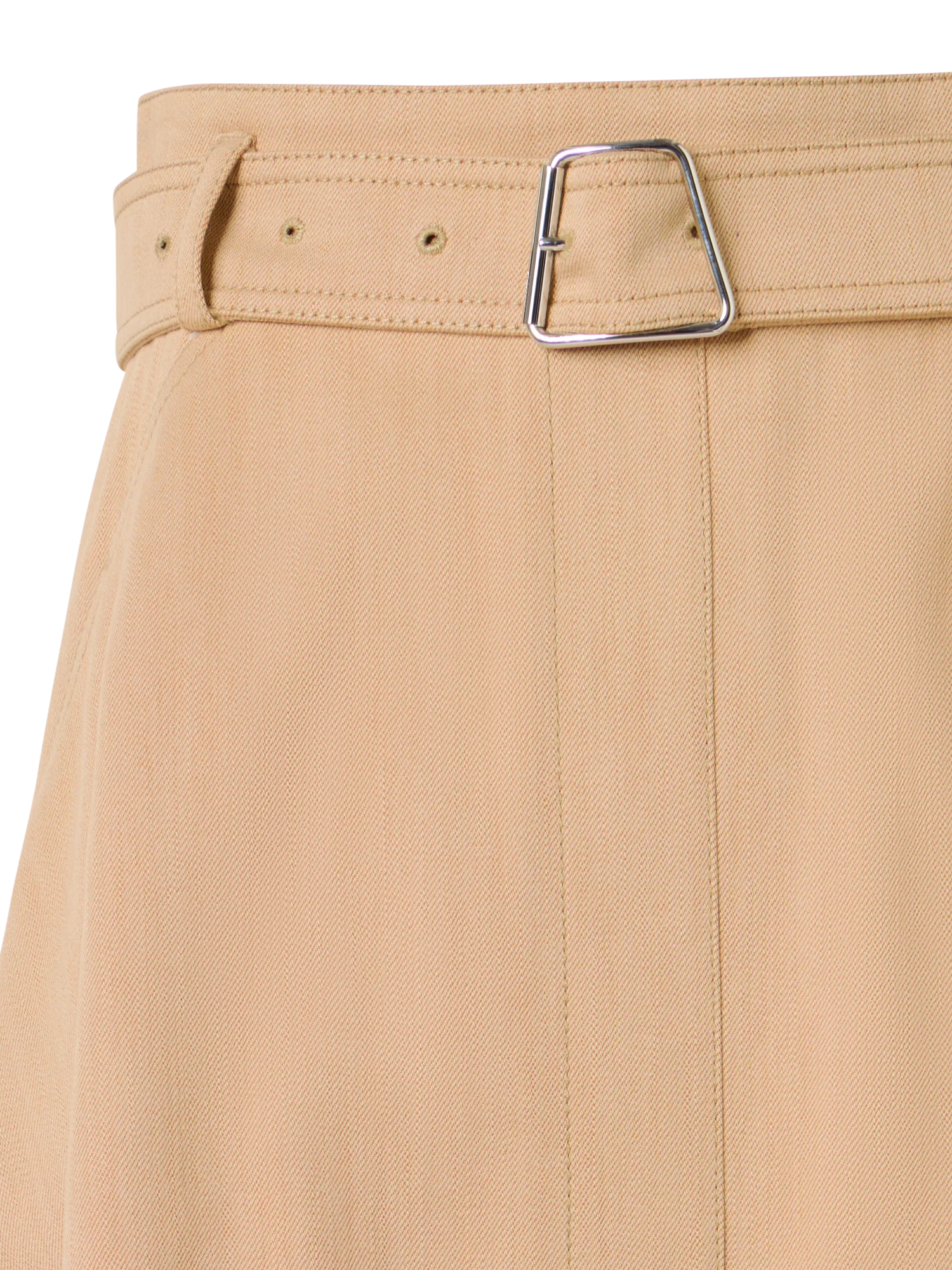 Stretch-Cotton Denim Midi Skirt - Image 3