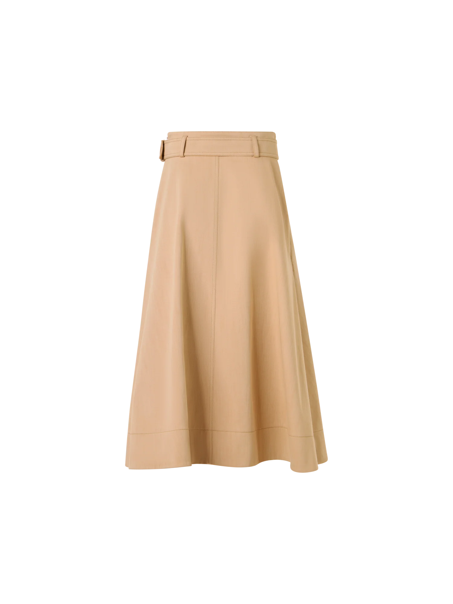 Stretch-Cotton Denim Midi Skirt - Image 5
