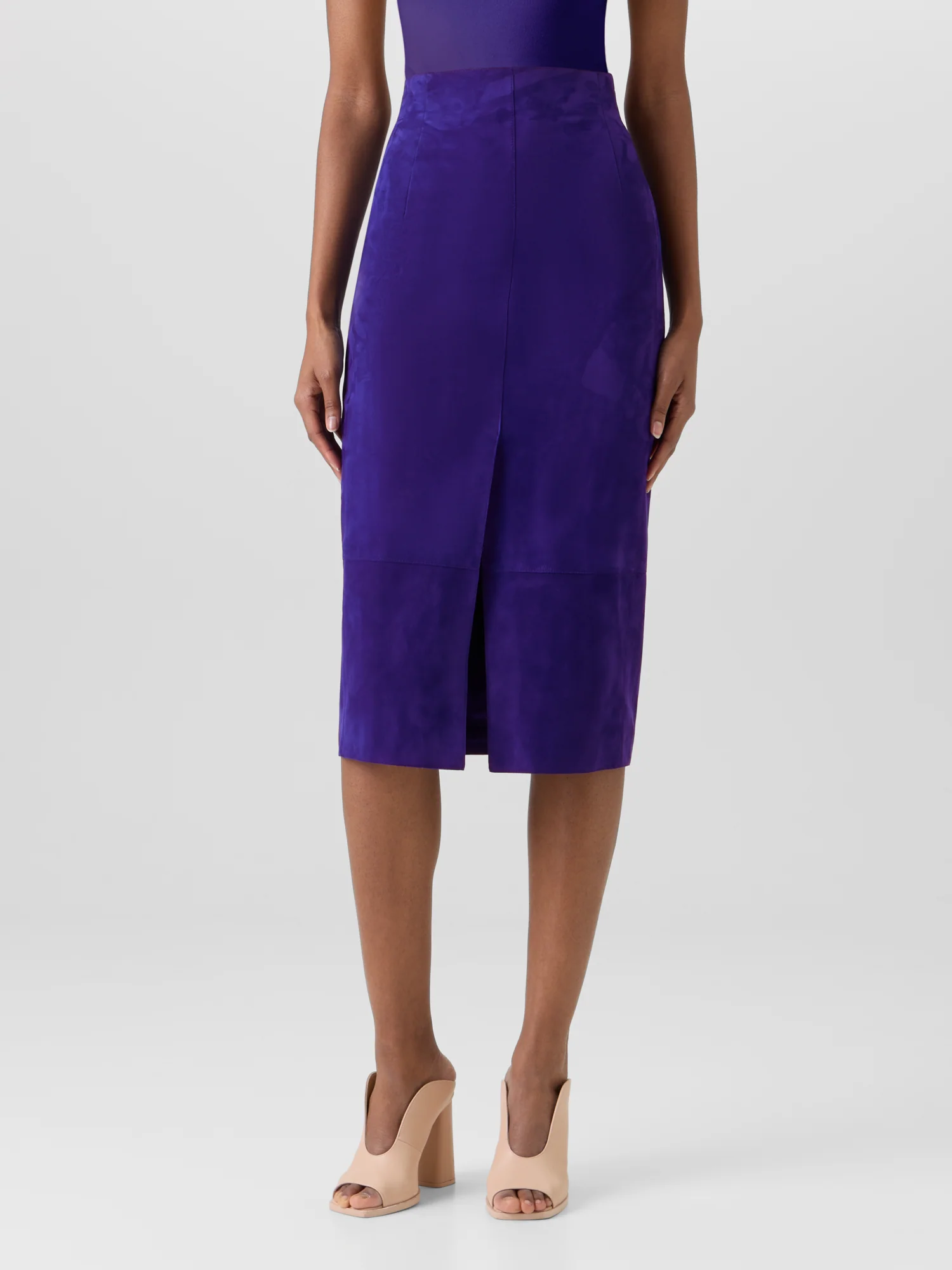 Suede Pencil Skirt - Image 4