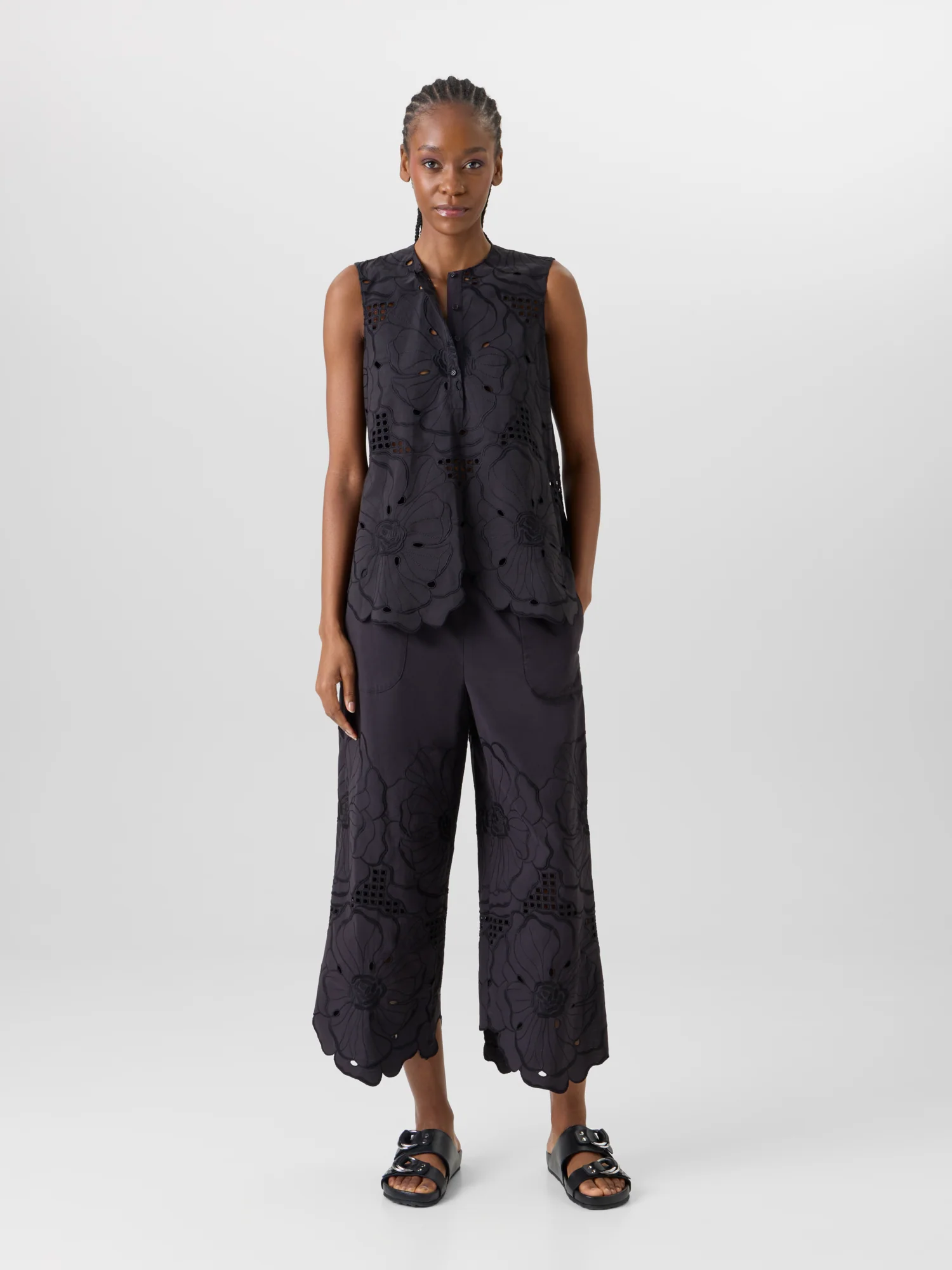 Wide-Leg Pants Frey in Cotton Poplin - Image 2