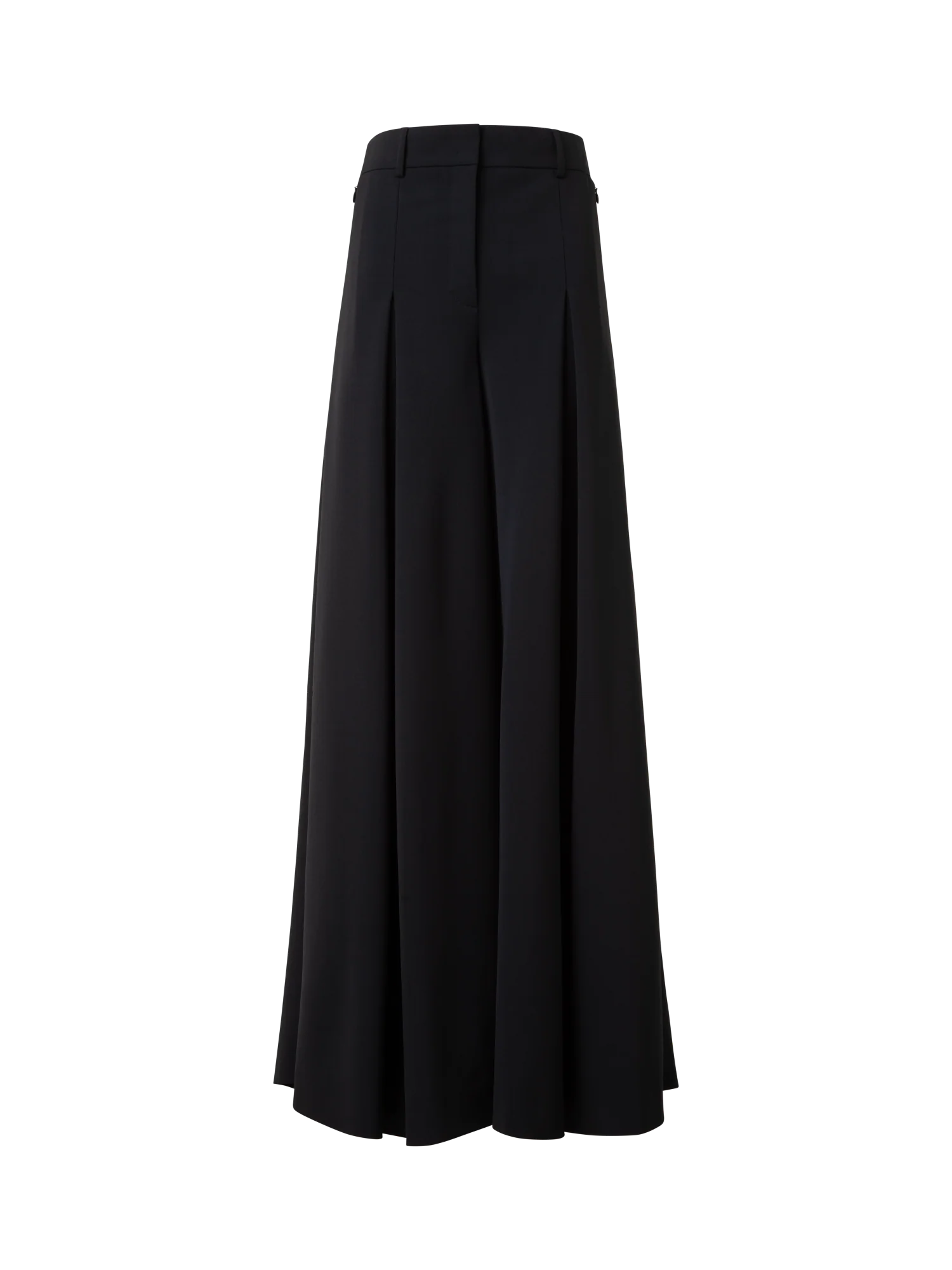 Extra Wide Palazzo Wool Stretch Twill Pants
