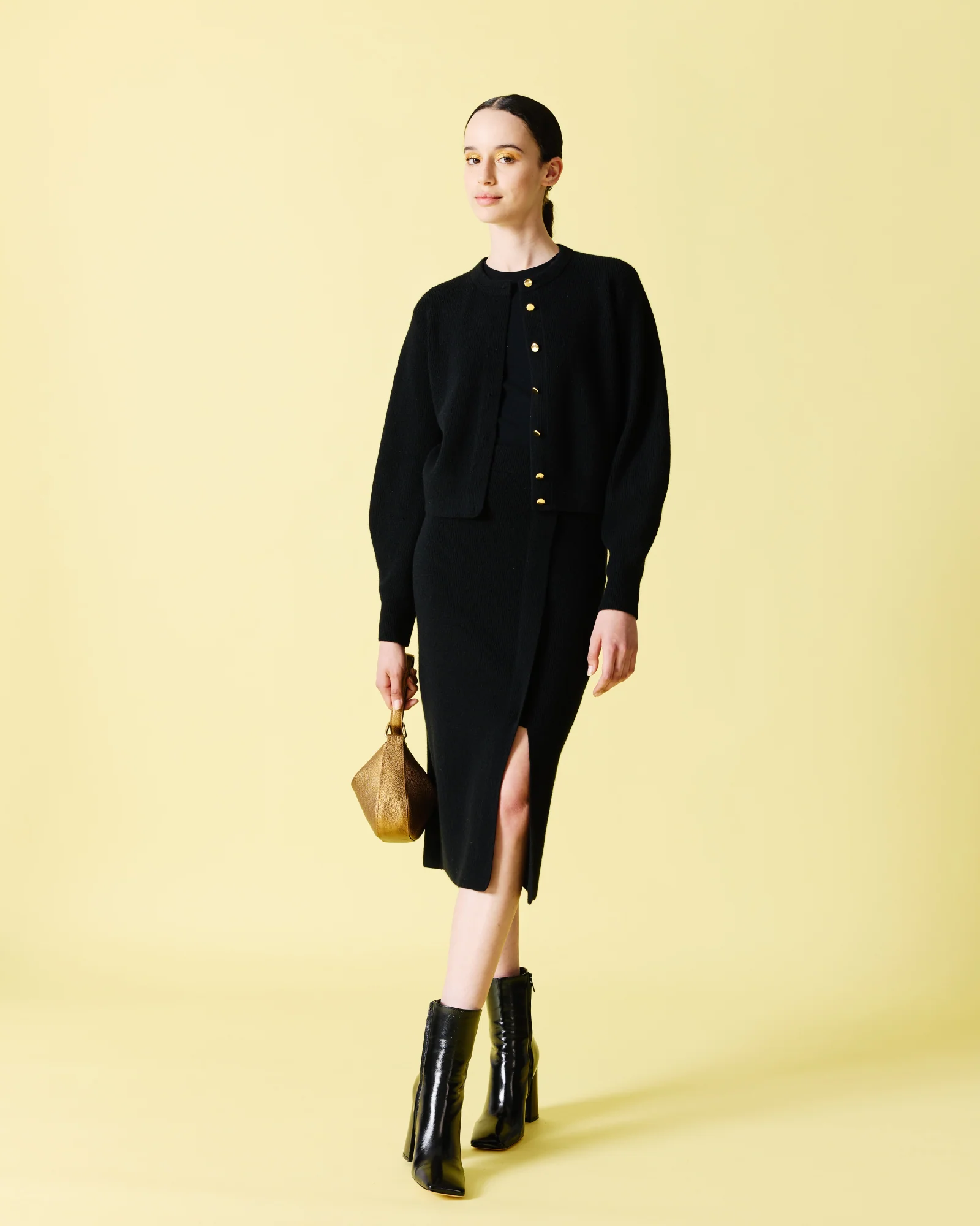 Ribbed Cashmere Knit Skirt - Image 2