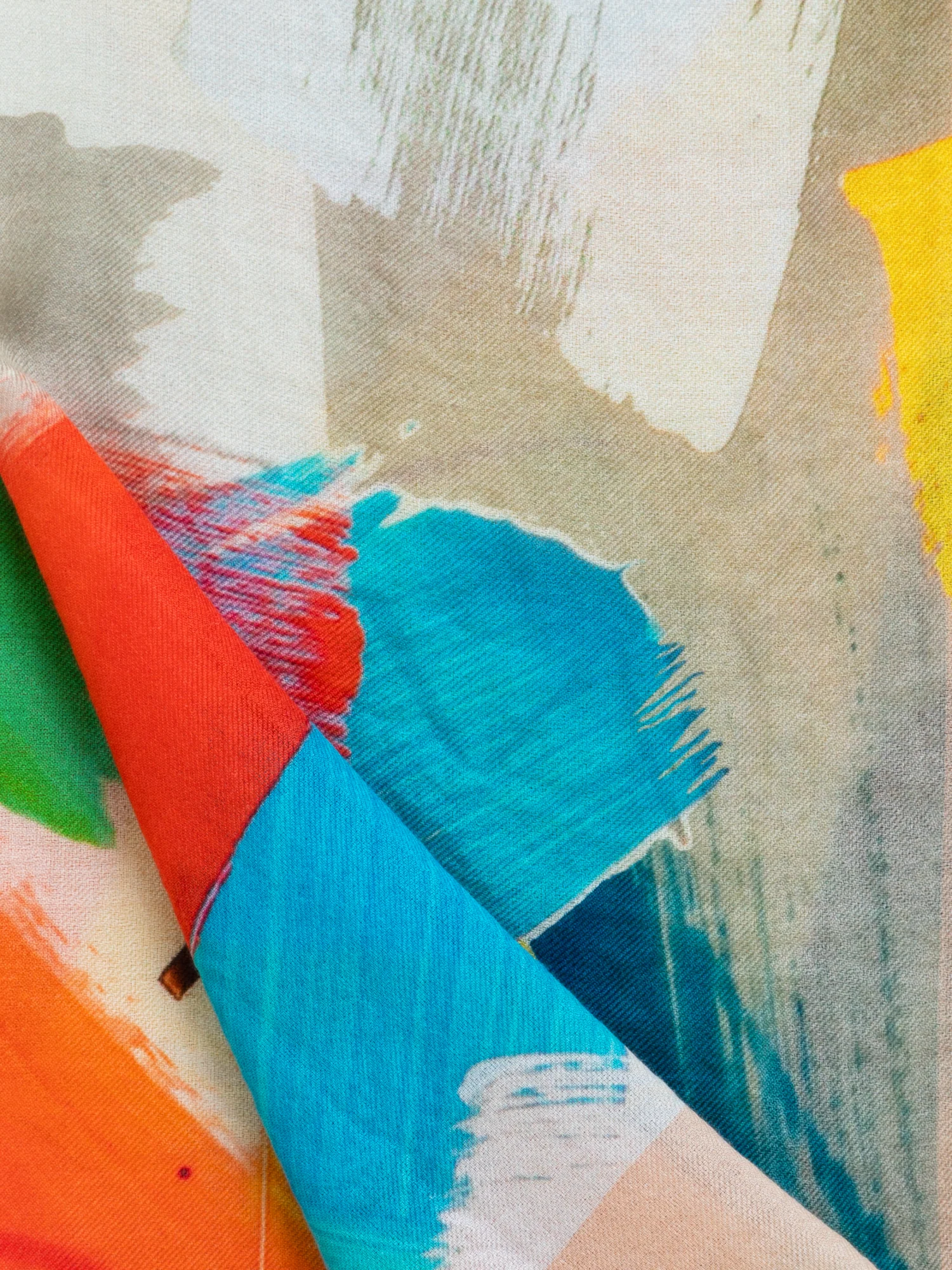 Cashmere Silk Scarf with Stroke on Paper Print - Image 2