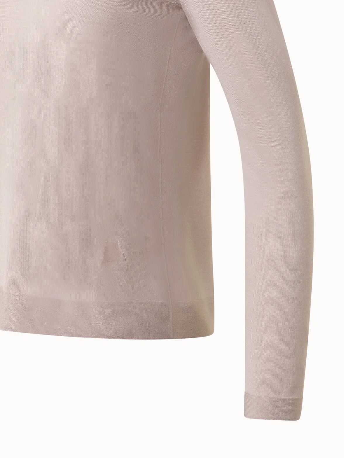 Seamless Crew Neck Sweater in Cashmere Silk - Image 6