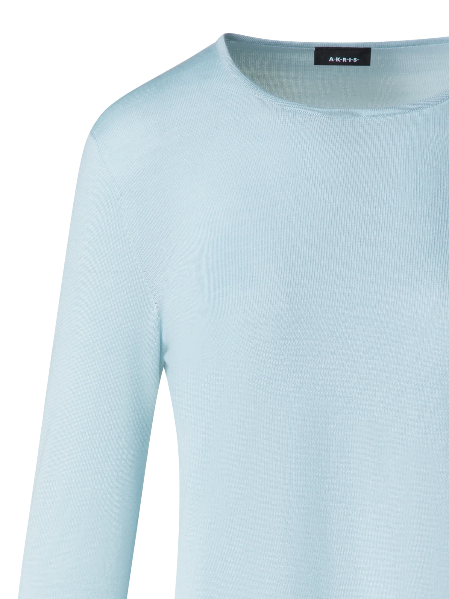 Seamless Crew Neck Sweater in Cashmere Silk - Image 4
