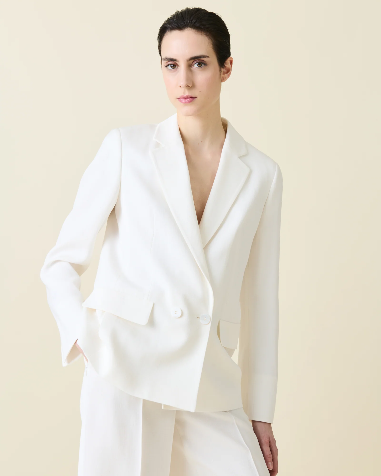 Shantung Silk Bermuda Shorts - Image 5