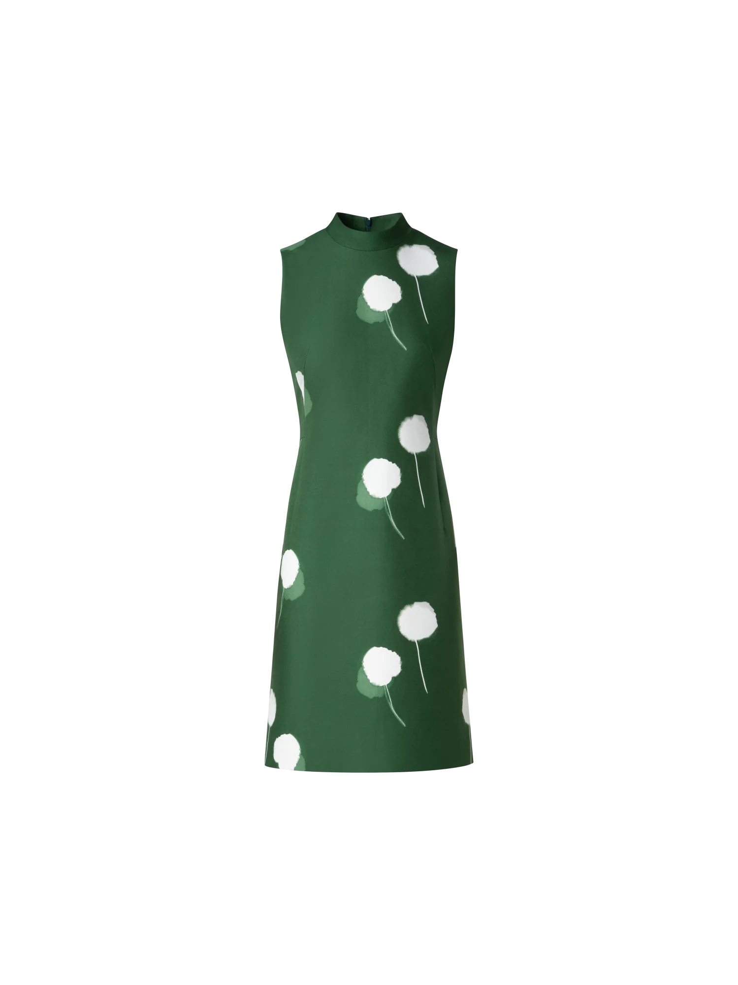 Double-Face Sheath Dress with Dandelion Print