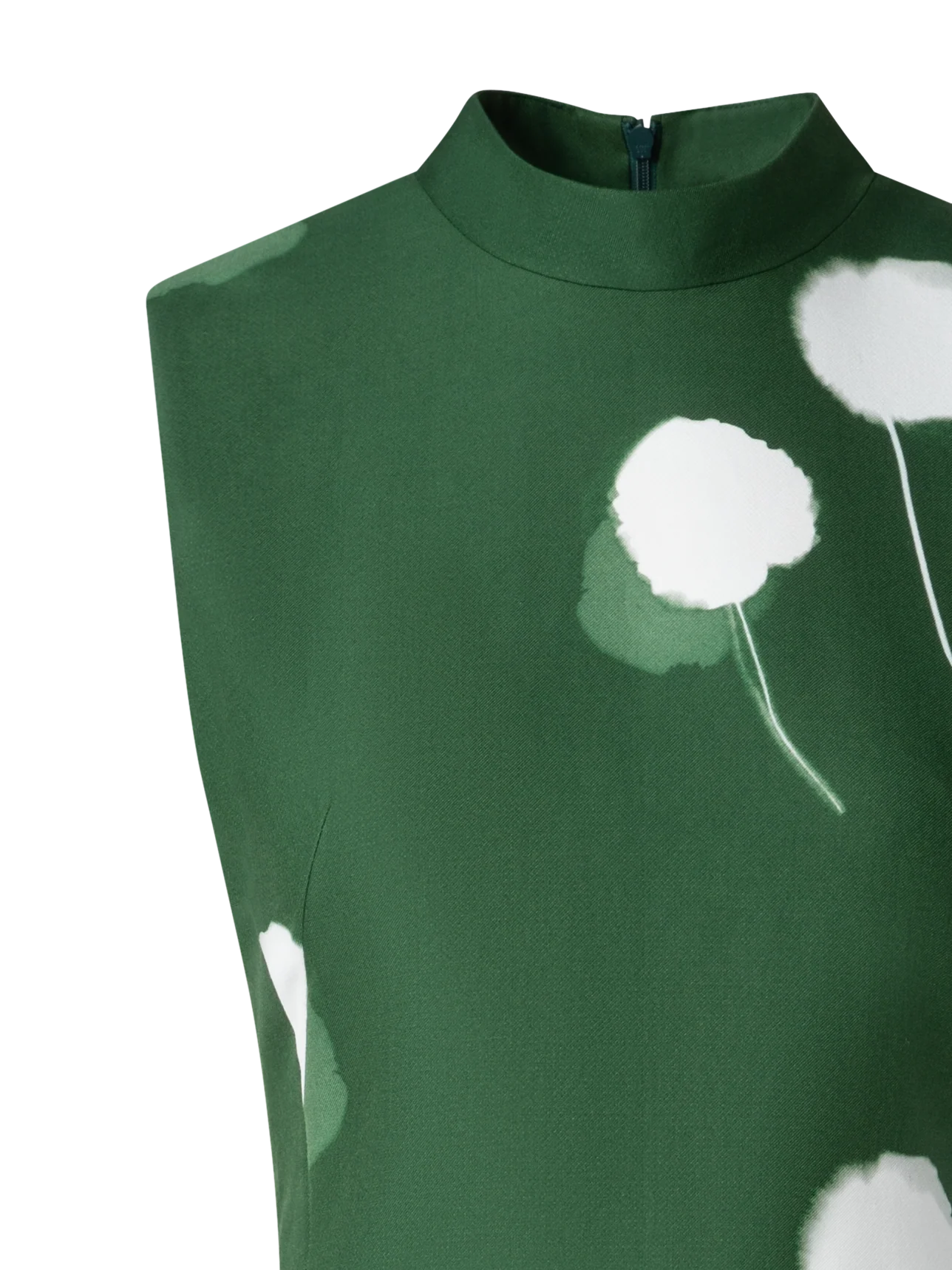 Double-Face Sheath Dress with Dandelion Print - Image 4