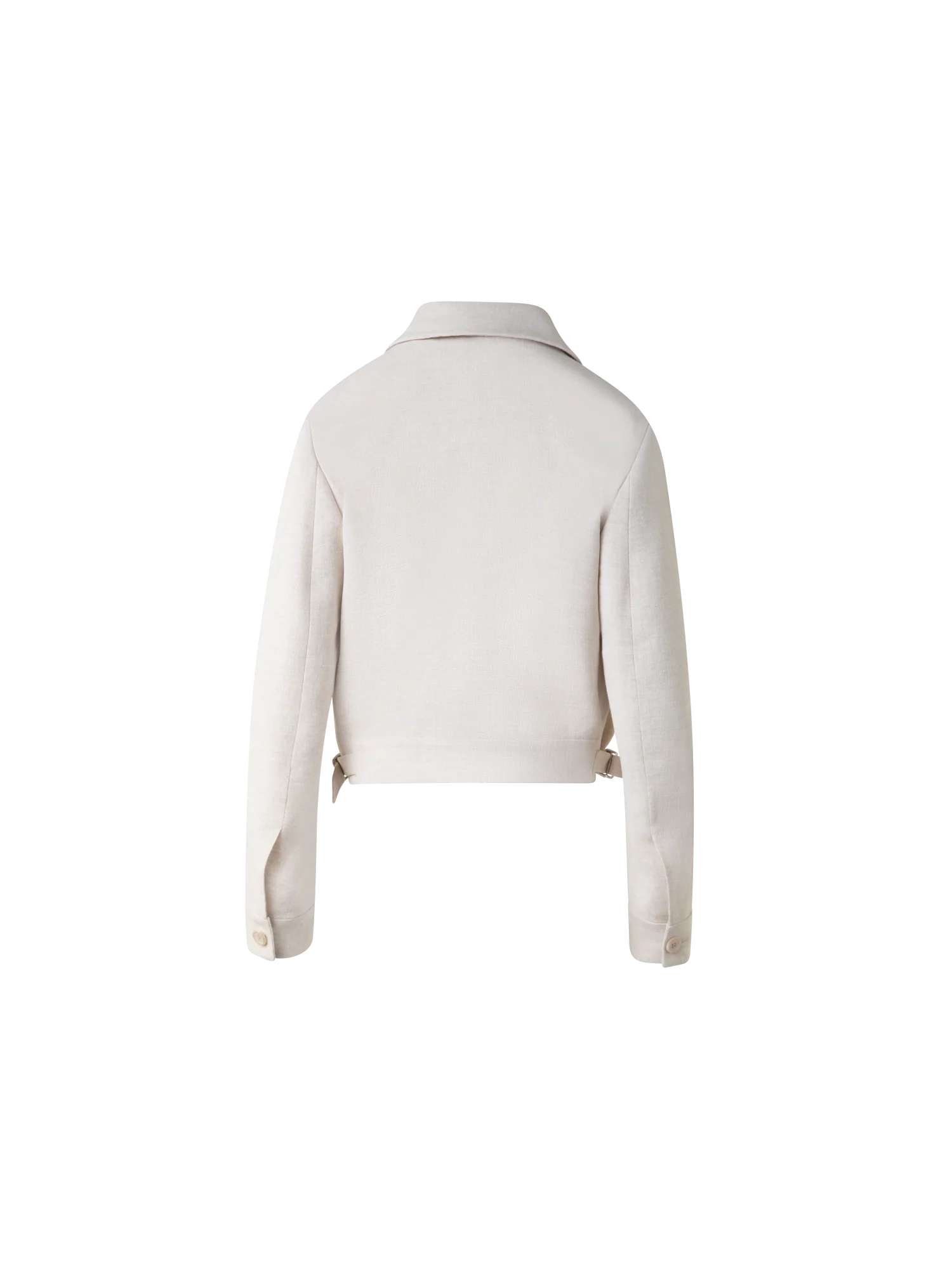 Short Blouson Jacket in Linen Double-Face - Image 4